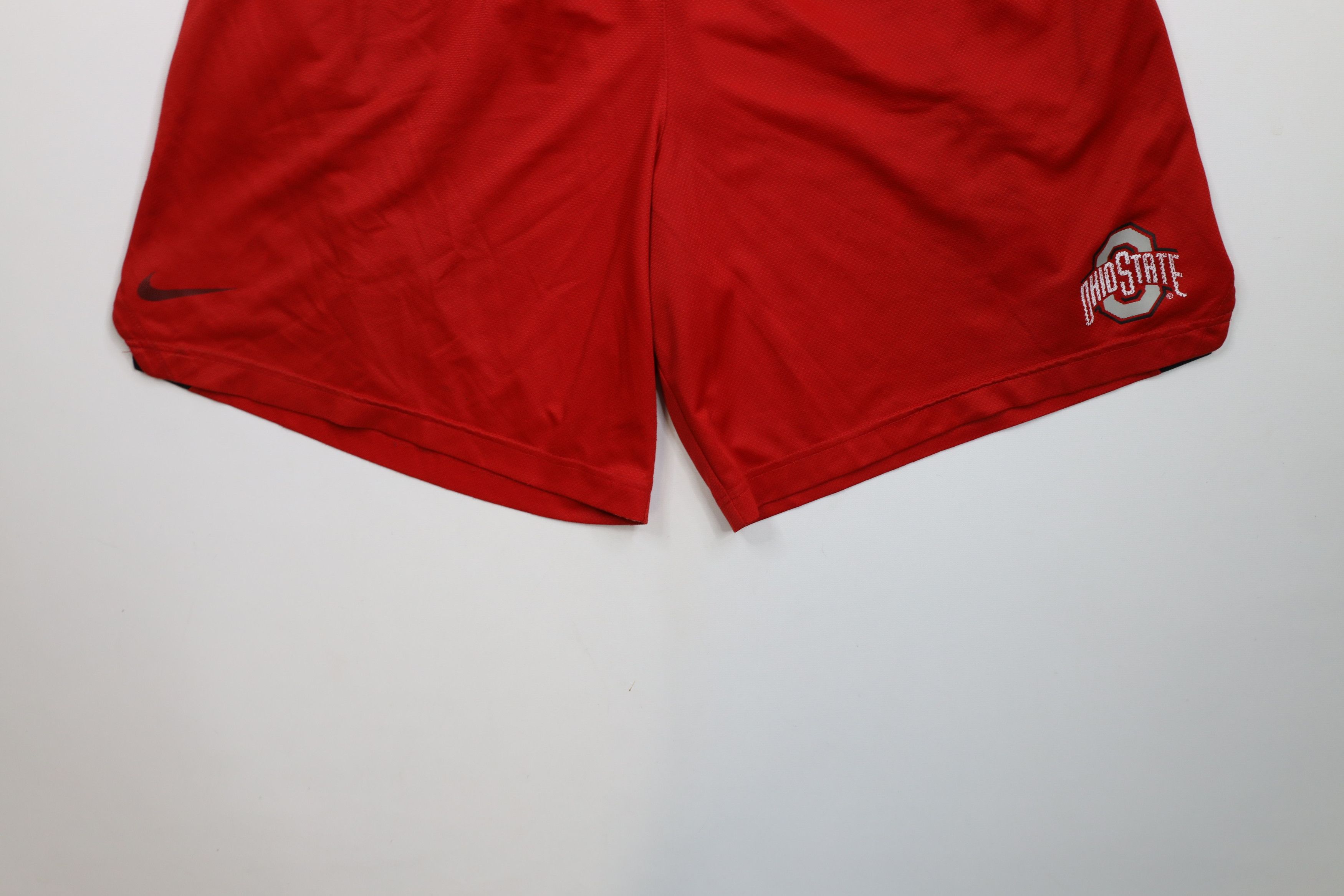 Nike × Vintage Vintage Nike Above Knee Ohio State University Shorts Red Size US 38 / EU 54 - 4 Thumbnail