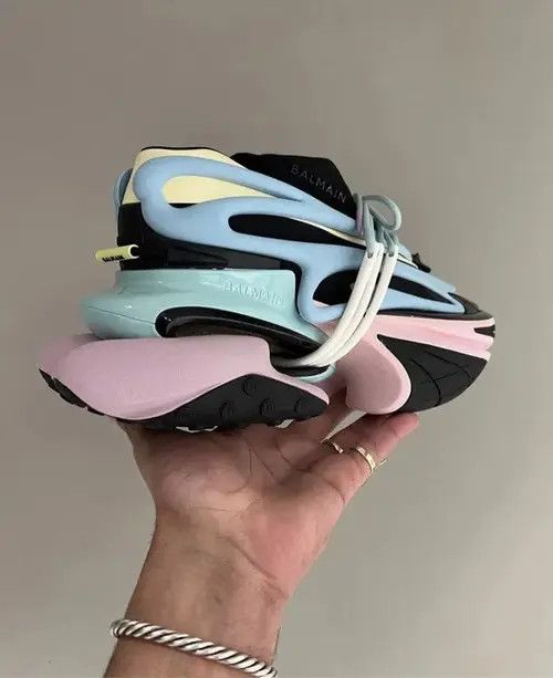 Balmain o1w1db10624 Sneakers in Blue Size US 9 / EU 42 - 3 Thumbnail