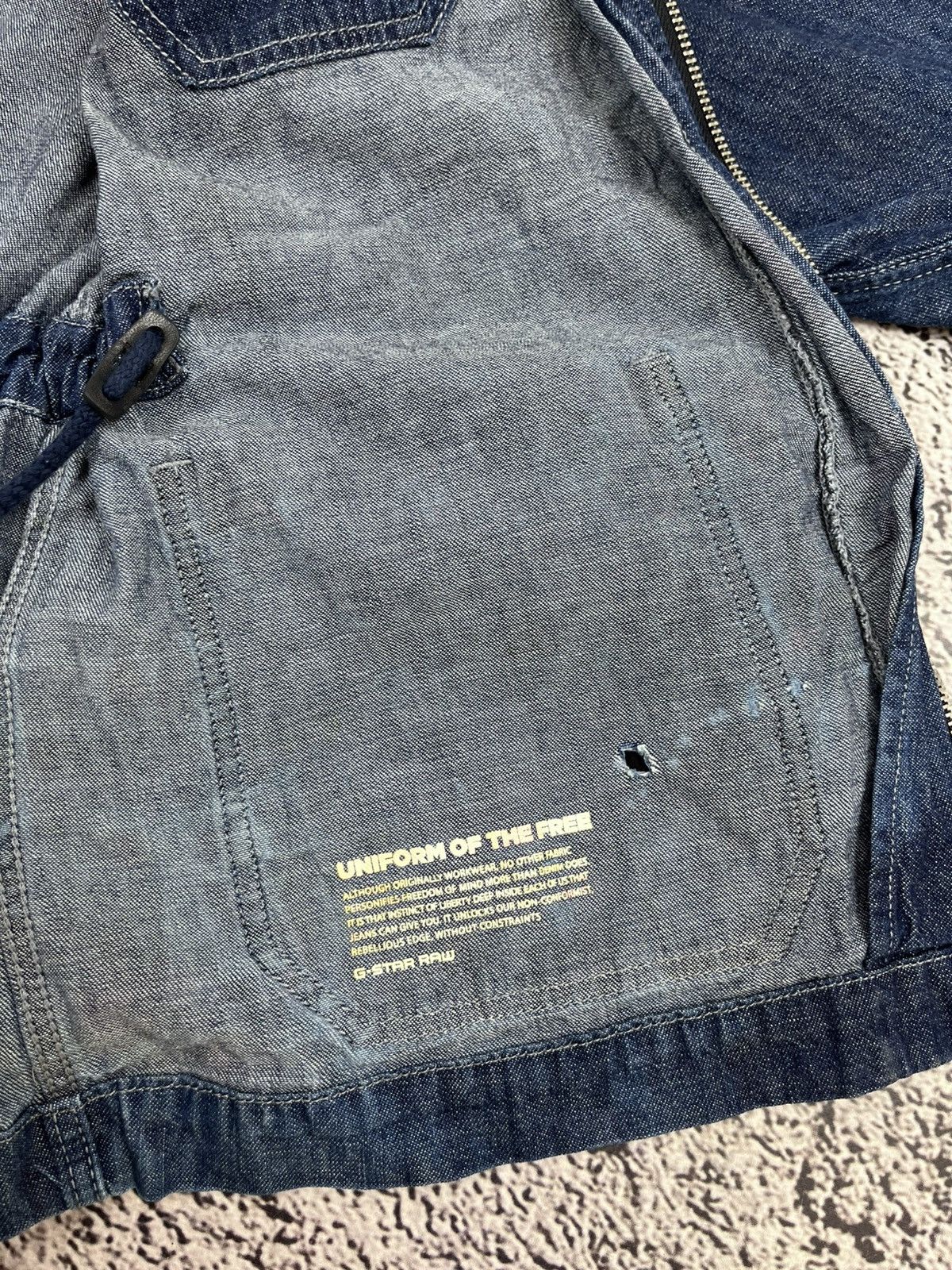 G-Star G-Star RAW Denim Jacket Corduroy Collar Workwear Carhartt Size XS / US 0-2 / IT 36-38 - 13 Thumbnail