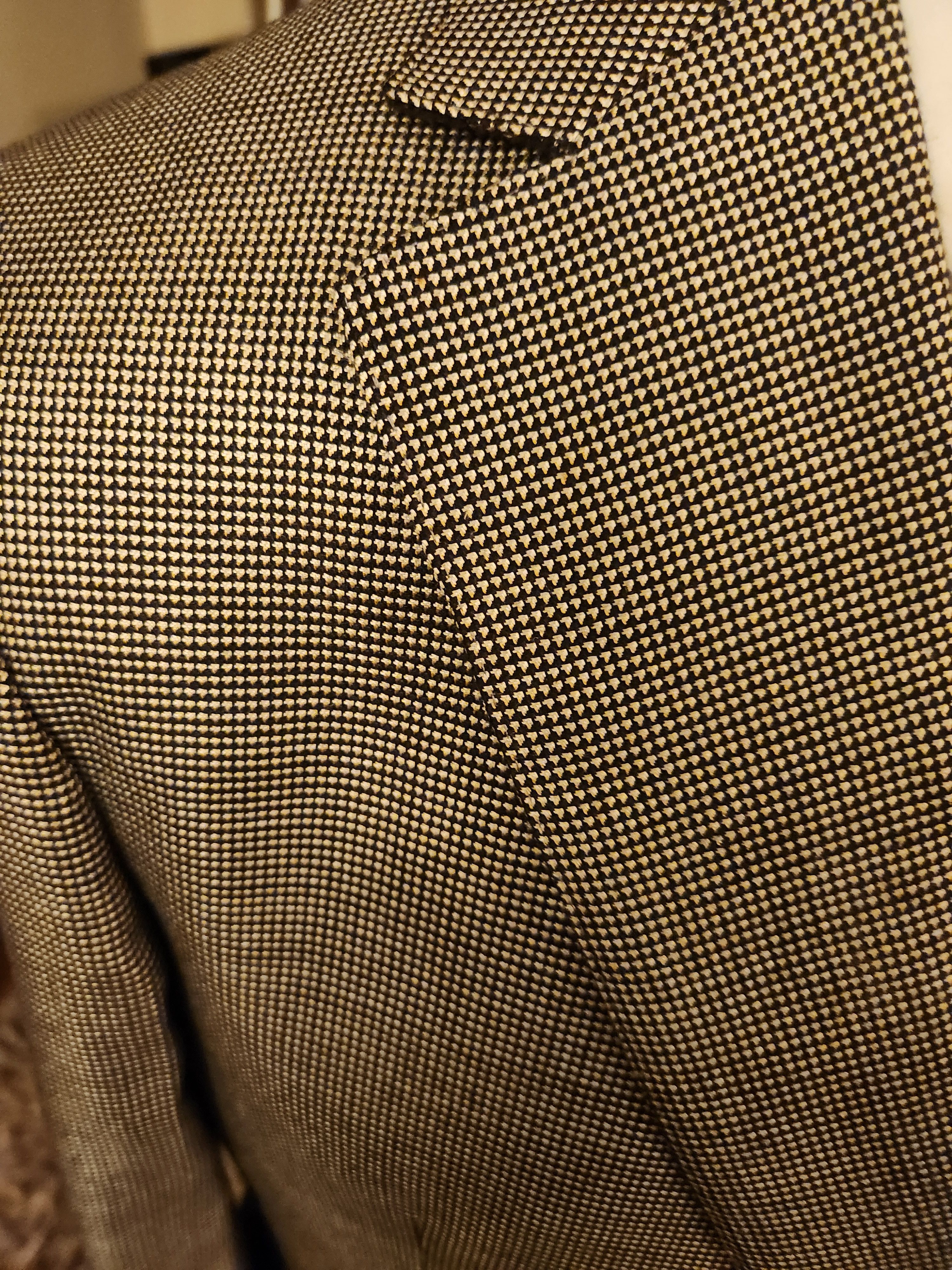 Ermenegildo Zegna Tindari Black & Gray Check Silk Blend Blazer Size 40R - 3 Thumbnail