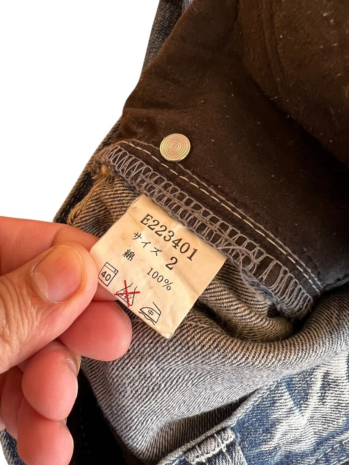 Japanese Brand Vintage La Gate Distressed Flare Low Rise Jean Size US 30 / EU 46 - 13 Thumbnail