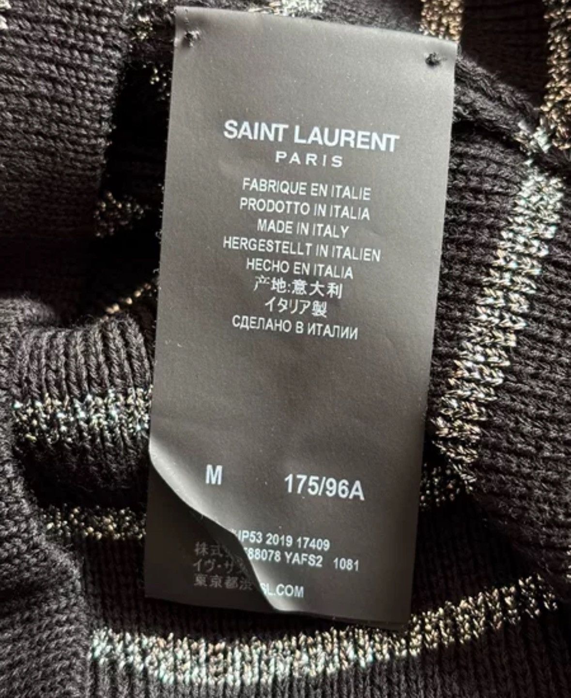 Saint Laurent Paris × Yves Saint Laurent Saint Laurent Knitted Sweater2412-Nextarrow Size US M / EU 48-50 / 2 - 7 Thumbnail
