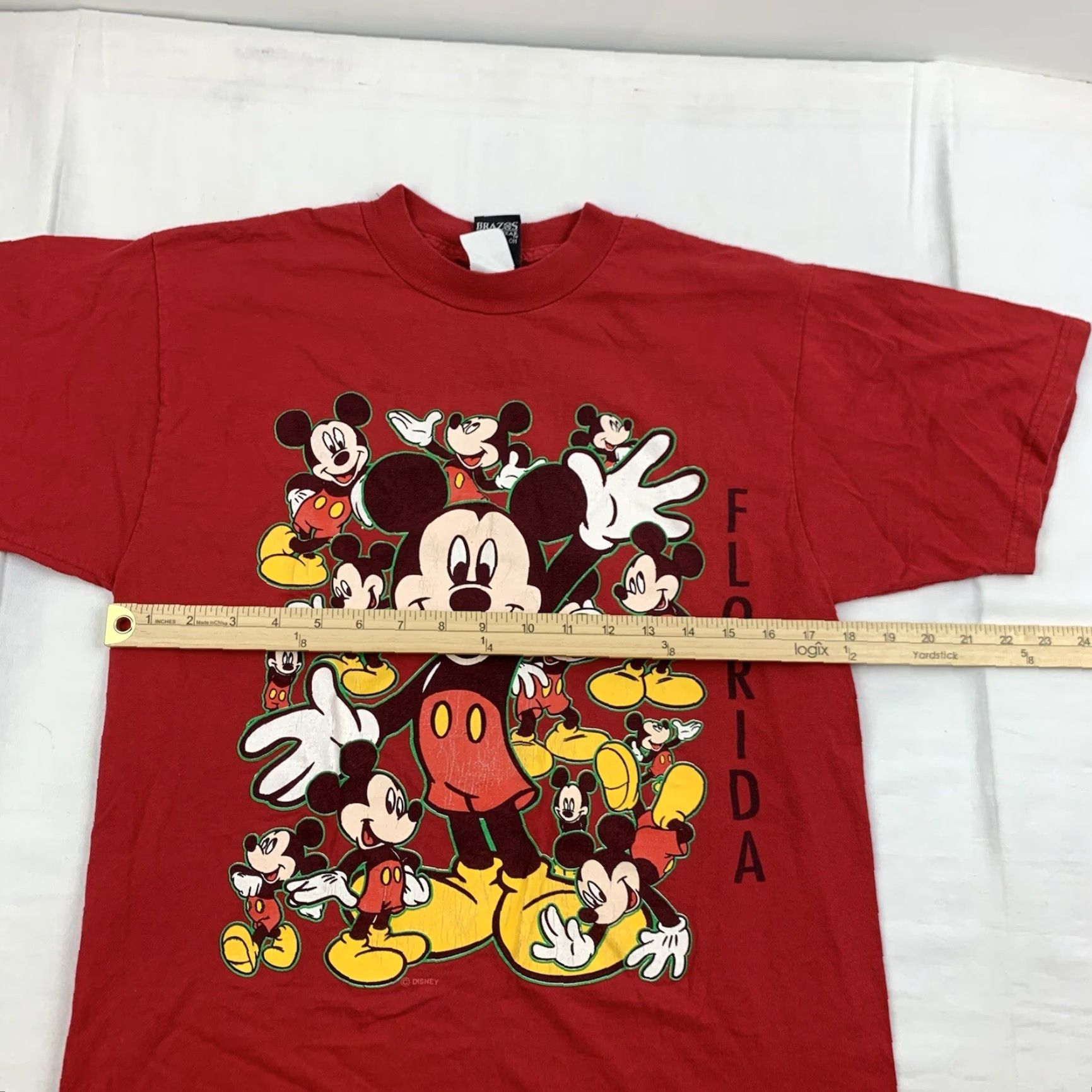 Mickey Unlimited VINTAGE Mickey Mouse Shirt Adult M Red Disney World Florida 90s Mens Size US M / EU 48-50 / 2 - 7 Thumbnail