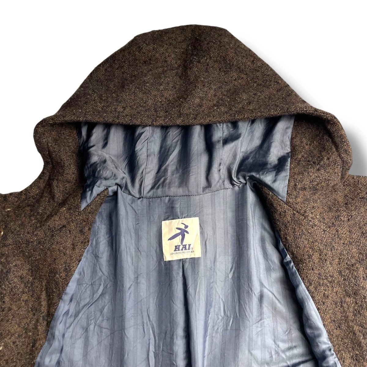 Issey Miyake 🇯🇵 VINTAGE HAI SPORTING GEAR WOOL LONG COAT JACKET Size US M / EU 48-50 / 2 - 10 Thumbnail