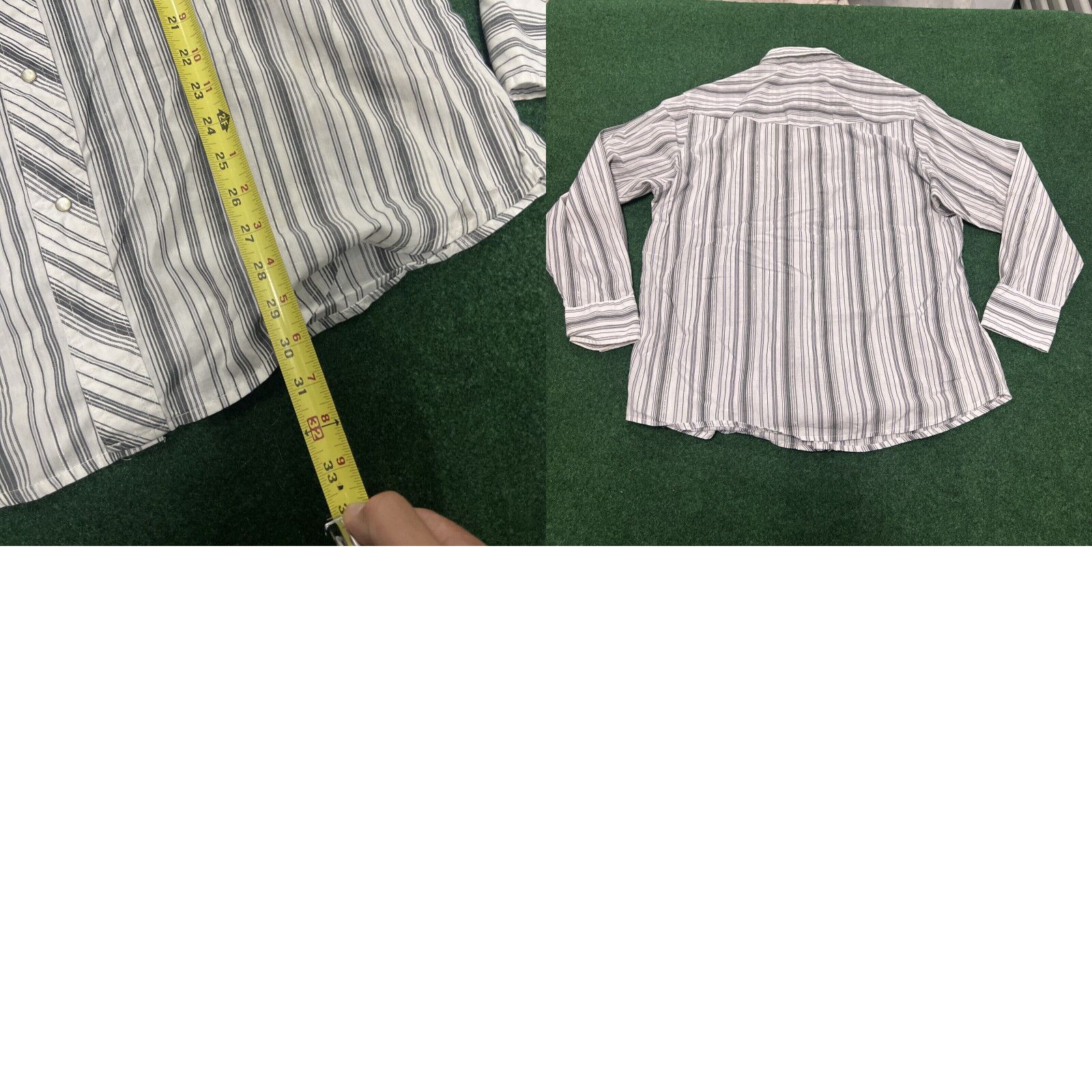 Wrangler Vintage Wrangler Mens XL Button Up Shirt Pearl Snap Vertical Stripe Western Size US XL / EU 56 / 4 - 8 Thumbnail