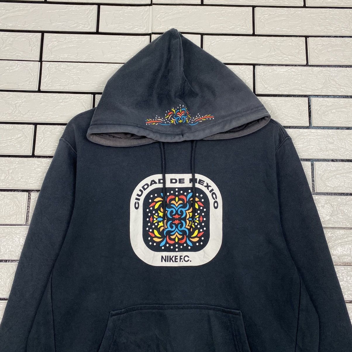 Nike 📌Hoodie Pull Over Nike Ciudad De Mexico Nike FC Big Logo Size US L / EU 52-54 / 3 - 4 Thumbnail