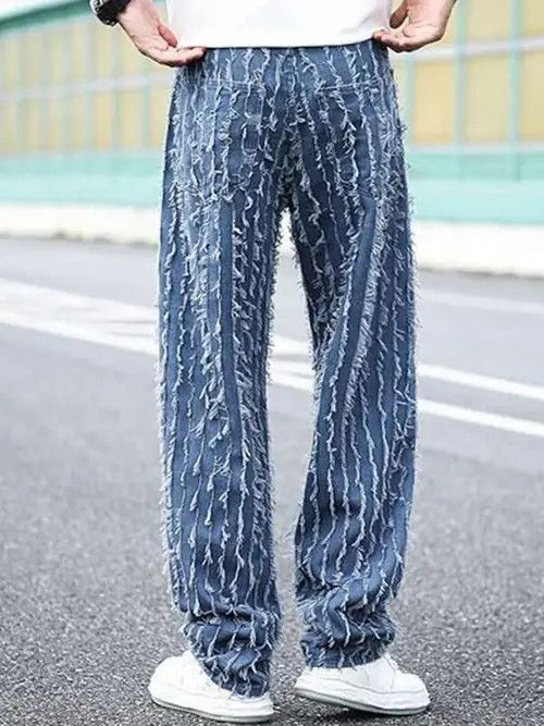 Jean LOOSE fit skate washed vintage jeans pants Size US 31 - 2 Thumbnail
