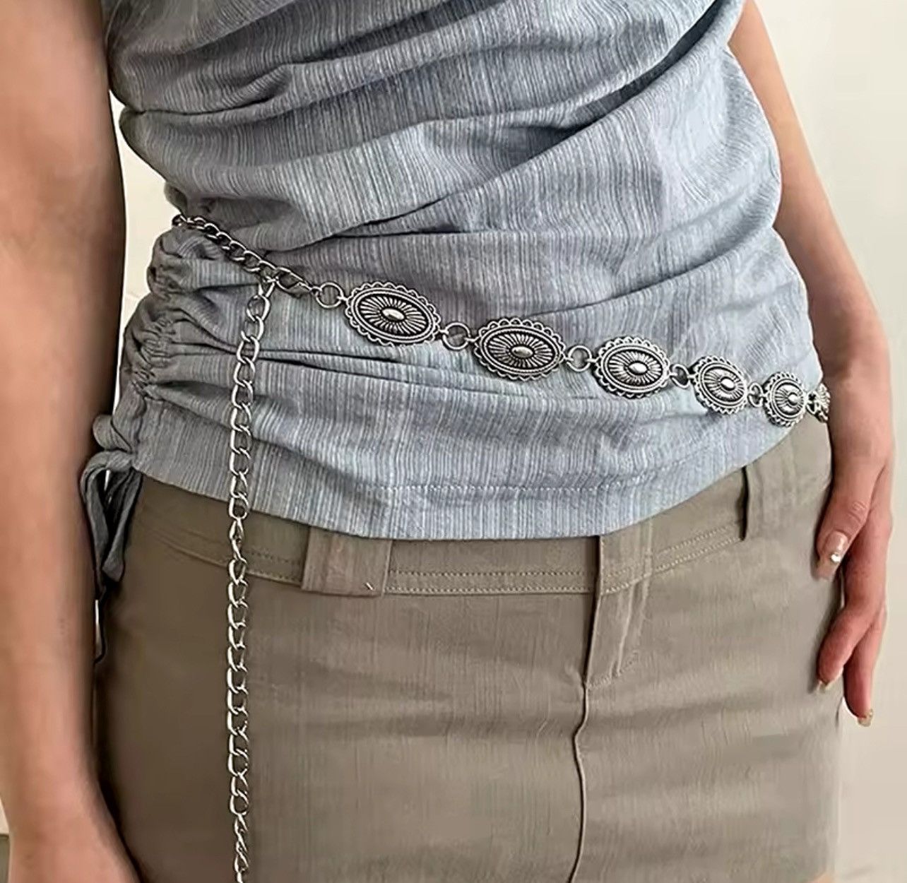 Japanese Brand × Vintage Retro Versatile Ethnic Style Waist Chain Belt Size ONE SIZE - 2 Thumbnail