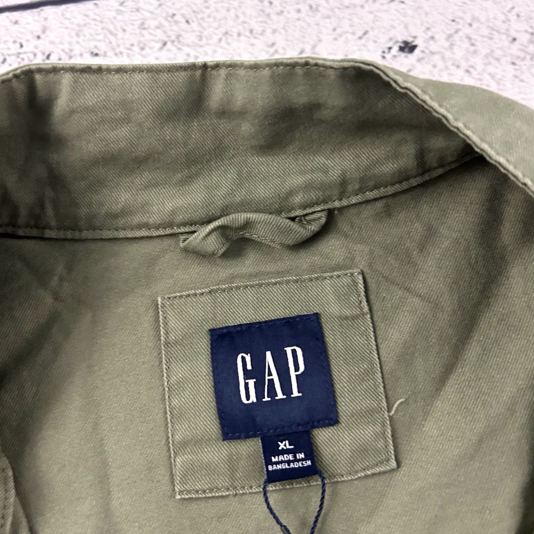 Gap VINTAGE Gap Full Zip Field Jacket Womens XL Green Jacket Size XL / US 12-14 / IT 48-50 - 2 Thumbnail