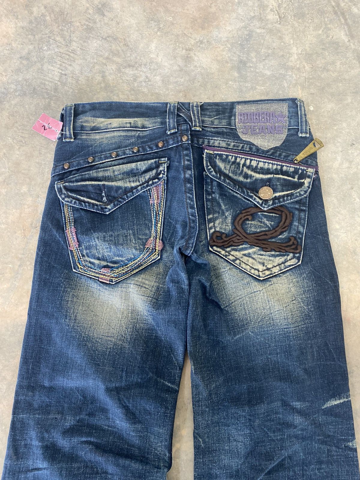 Hysteric Glamour Sick☠️ Riobera Jeans Flare Mud Wash Punk Grunge Lgb Size US 31 - 12 Thumbnail