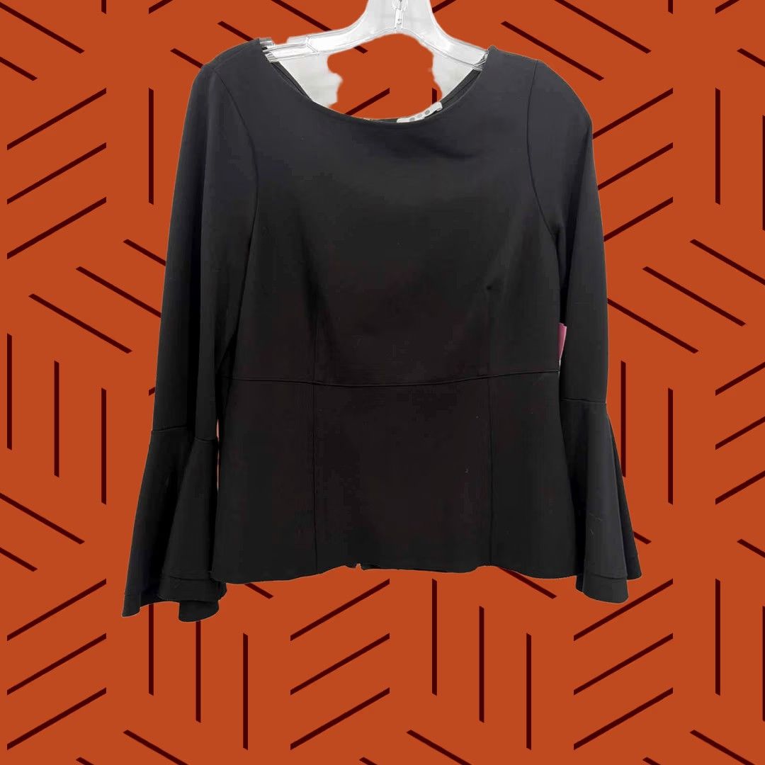 Vintage Pre-Owned Three Dots Black Size Large Long Sleeve Blouse Size L / US 10 / IT 46 - 1 Thumbnail