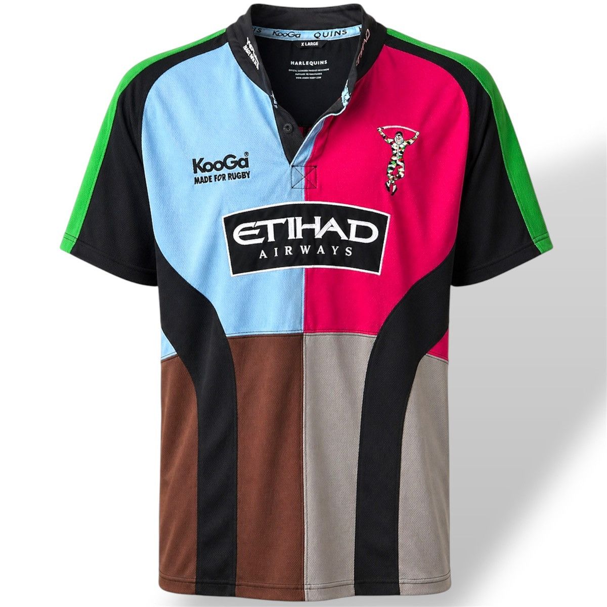 Canterbury of New Zealand 2008/09 HARLEQUINS HOME RUGBY SHIRT JERSEY KOOGA SIZE XL MEN Size US XL / EU 56 / 4 - 1 Thumbnail