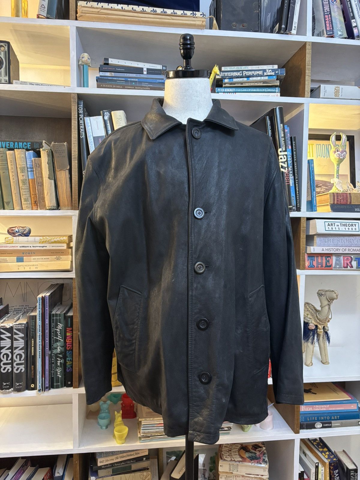 Vera Pelle Vintage Black leather jacket vera pelle bad words size 50 Size US L / EU 52-54 / 3 - 2 Thumbnail