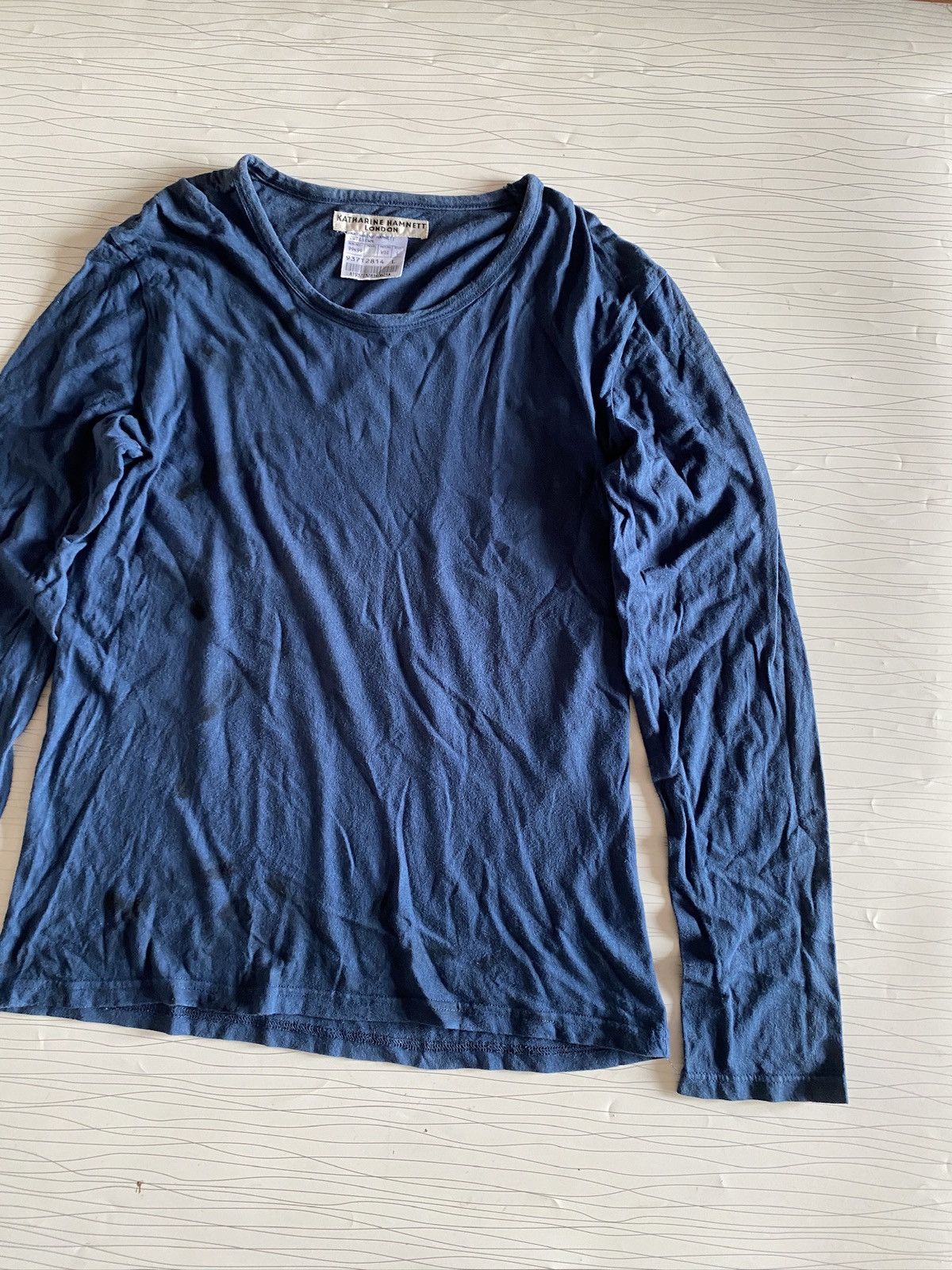 Katharine Hamnett London Vintage Katharine Hamnett London Blank LS Tee Size US L / EU 52-54 / 3 - 2 Thumbnail
