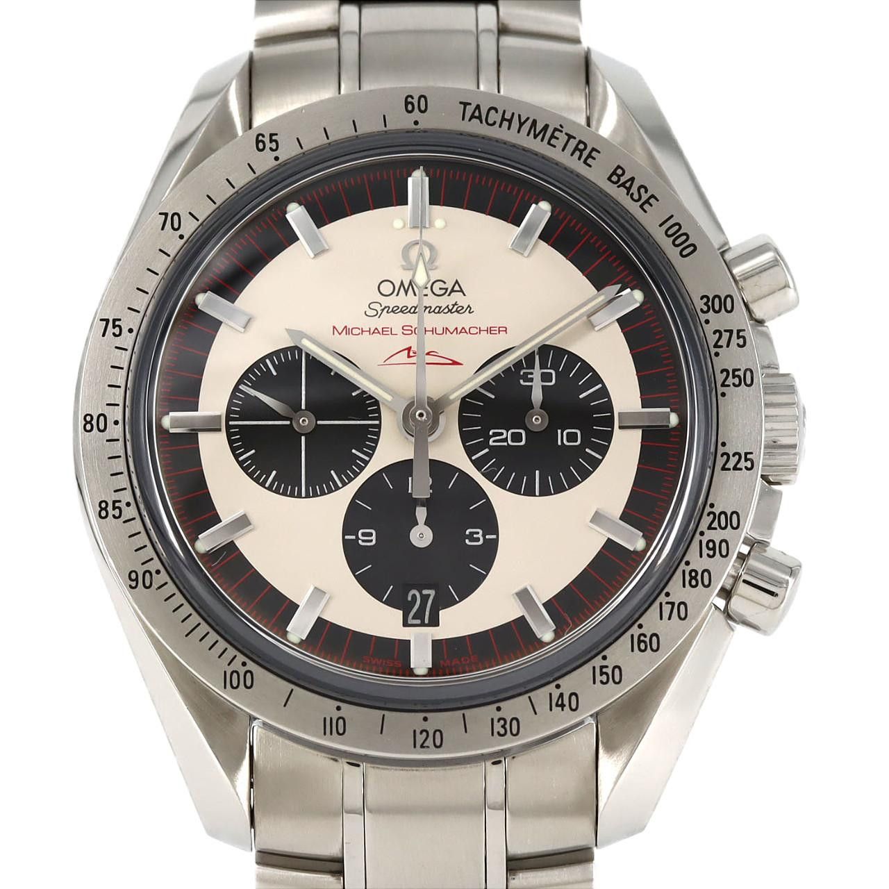 Omega Omega Omega Speedmaster Schumacher Special Edition Stainless Steel Limited Metal Automatic 3853.32 DUTY FREE for USA Size ONE SIZE - 1 Thumbnail