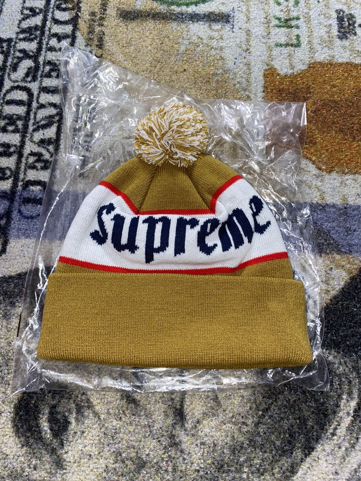 Supreme Alpine Beanie (FW22) buy Mustard