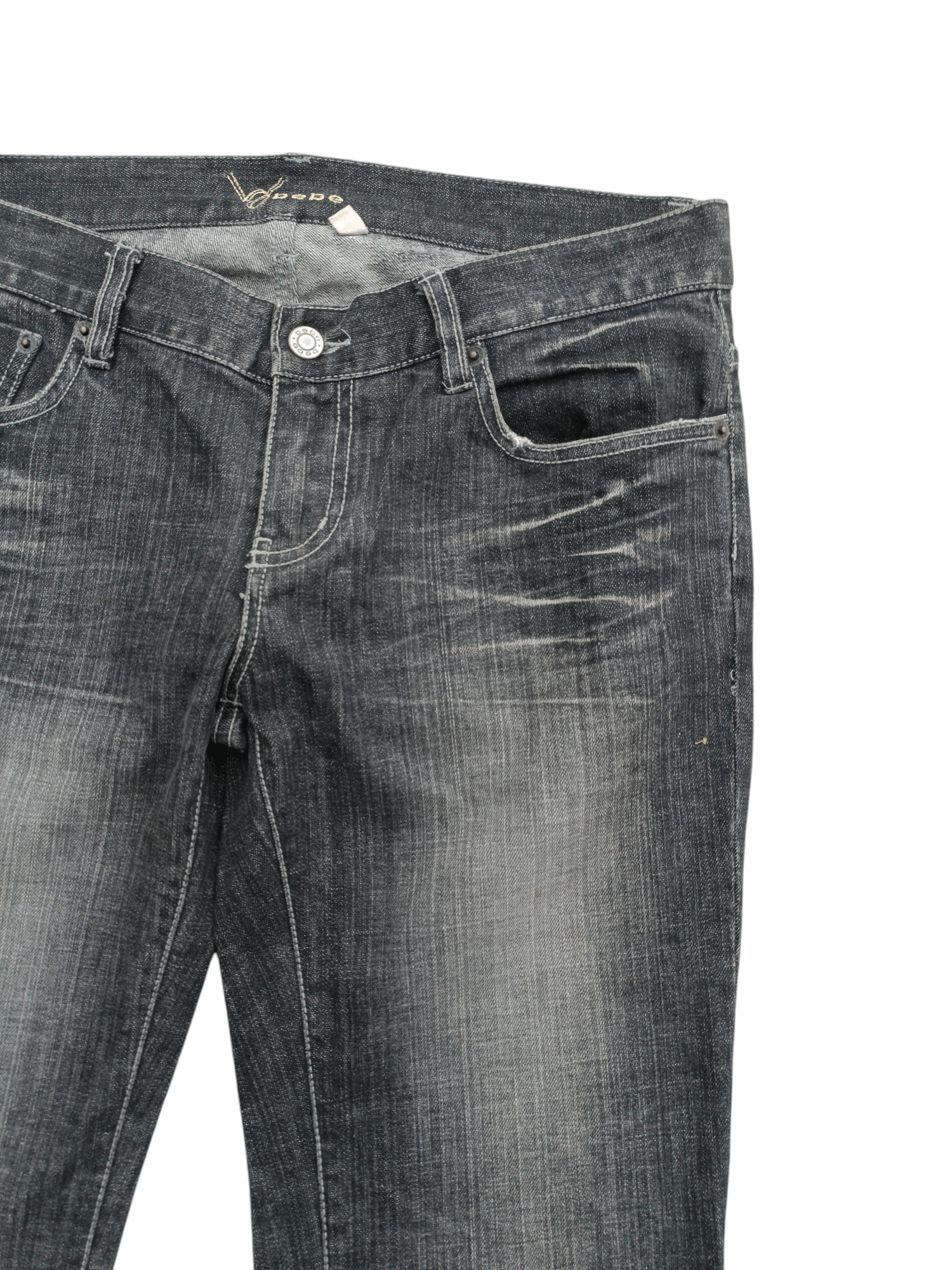 Japanese Brand Flare Low Rise Boot Cut Bebe Jeans Size US 32 / EU 48 - 9 Thumbnail