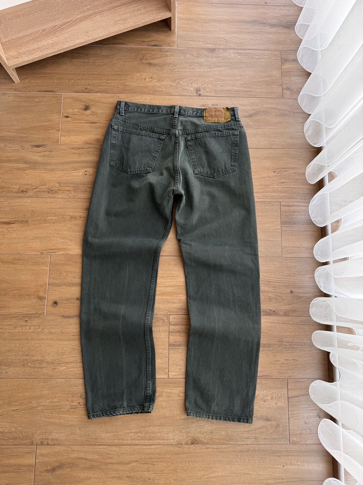 Vintage Vintage Levi's Made in USA Emerald Green Heavyweight Jeans Size US 38 / EU 54 - 6 Thumbnail