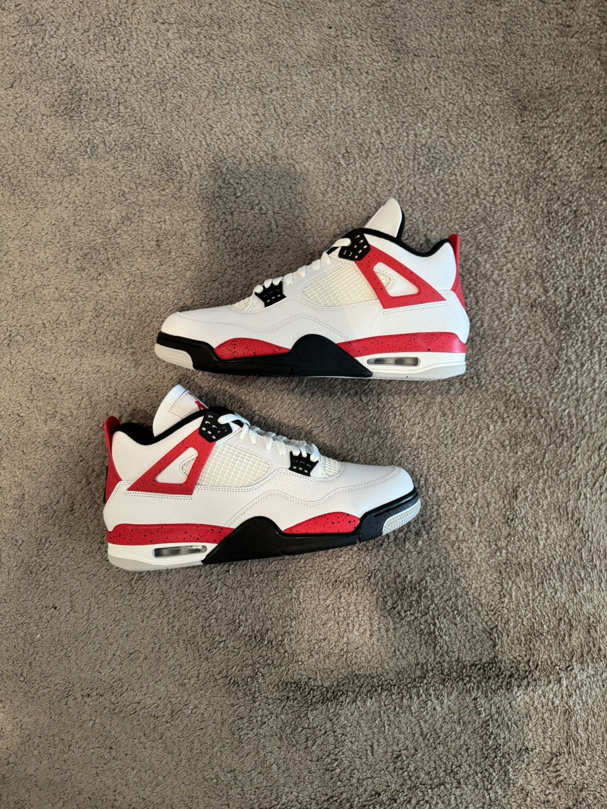 Jordan Brand Air Jordan 4 Retro Red Cement Size US 12 / EU 45 - 2 Thumbnail