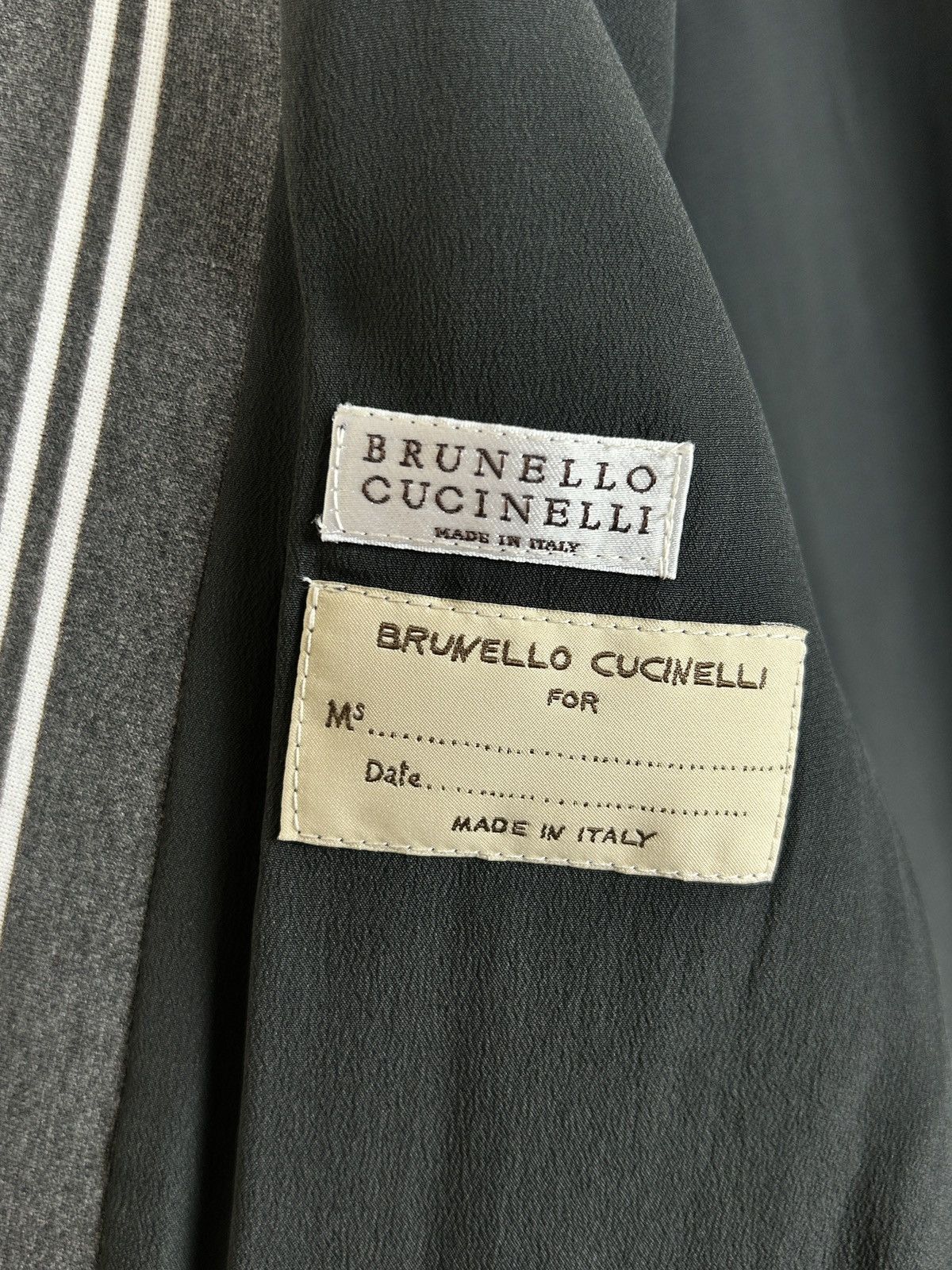 Brunello Cucinelli Brunello Cucinelli Thick Cotton Knit Striped Blazer Jacket Size M / US 6-8 / IT 42-44 - 7 Thumbnail