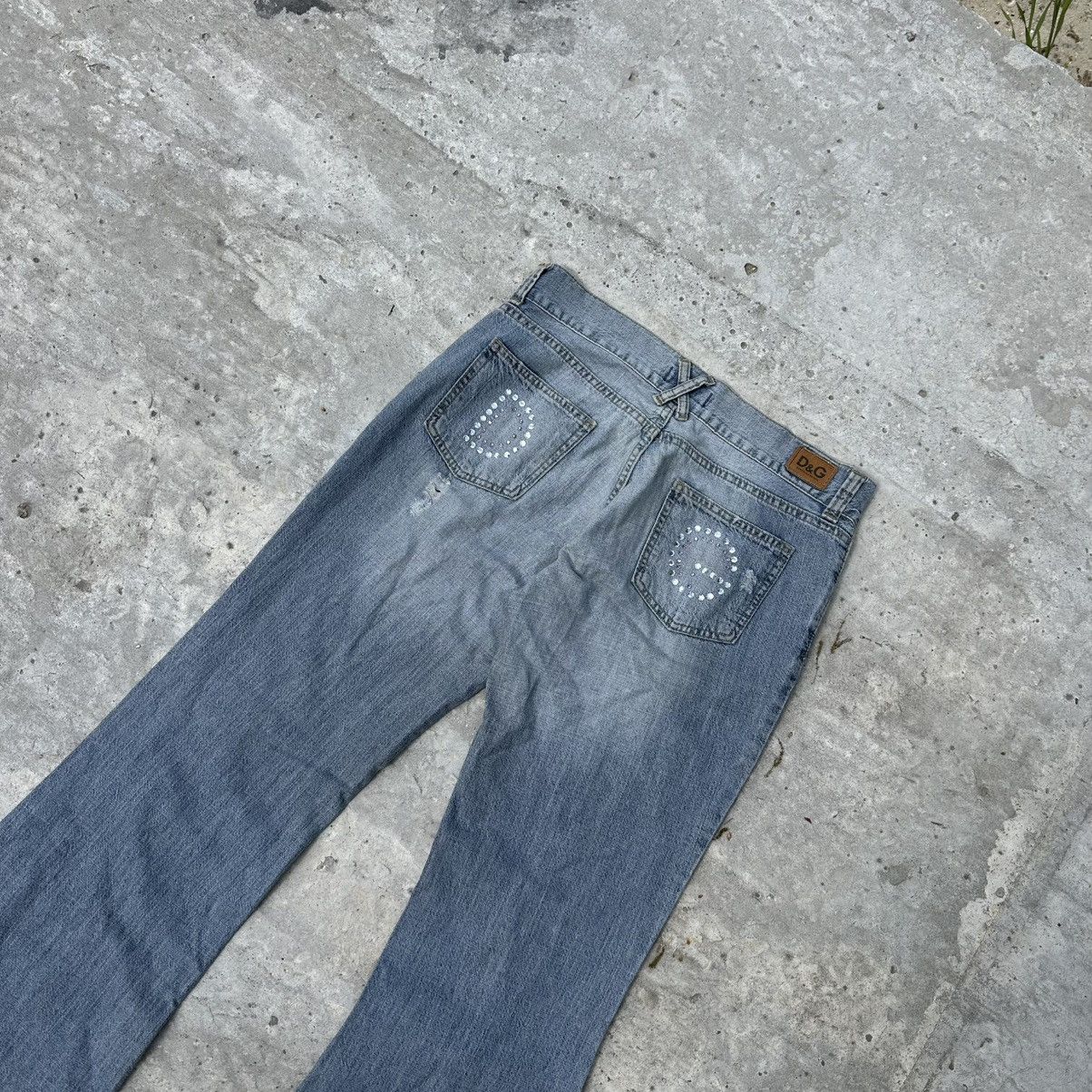 Dolce & Gabbana Vintage Dolce&Gabbana Big Logo Flare Jeans Size 32" / US 10 / IT 46 - 4 Thumbnail