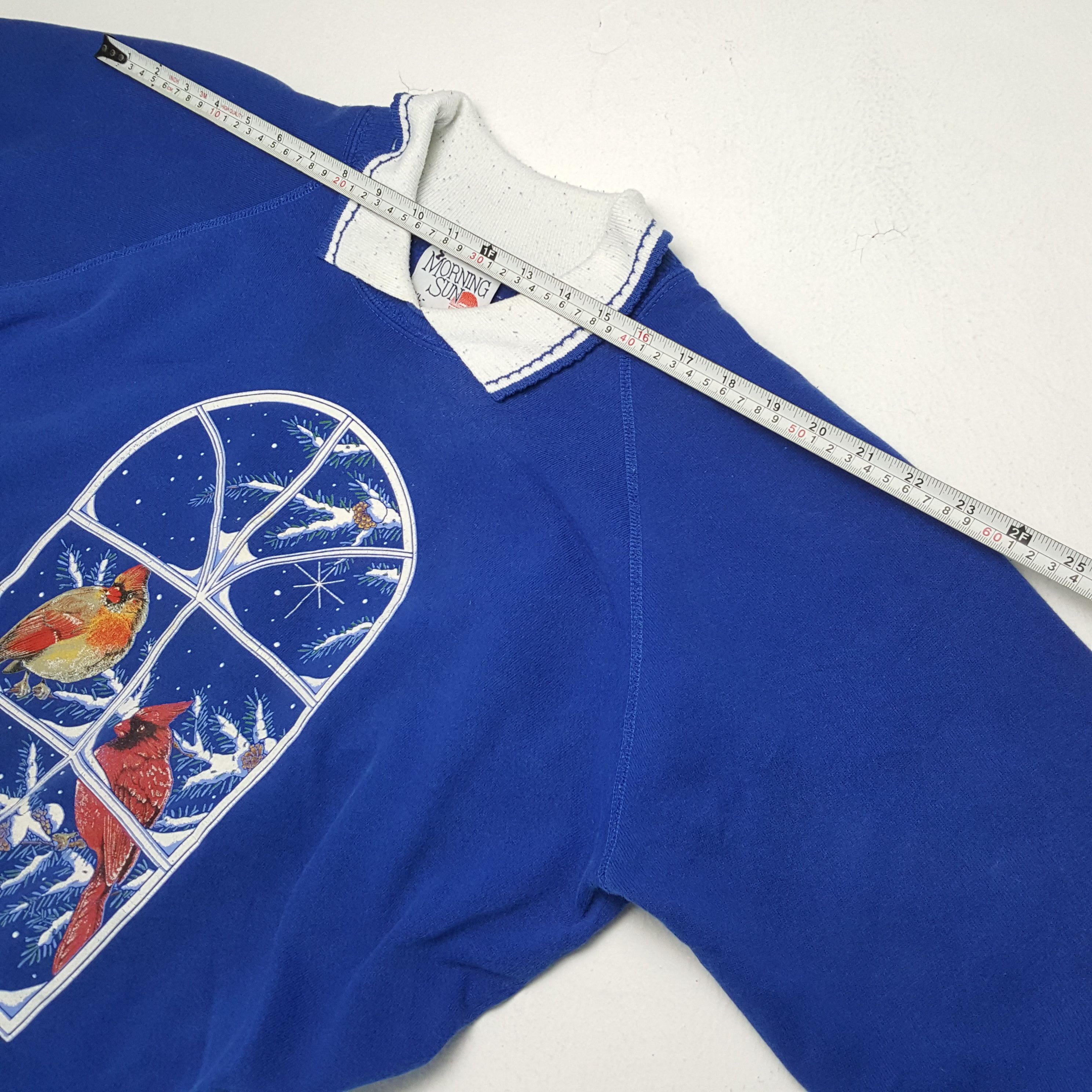 Vintage MORNING SUN Casual Style Vintage Collar Sweatshirt Size US L / EU 52-54 / 3 - 4 Thumbnail