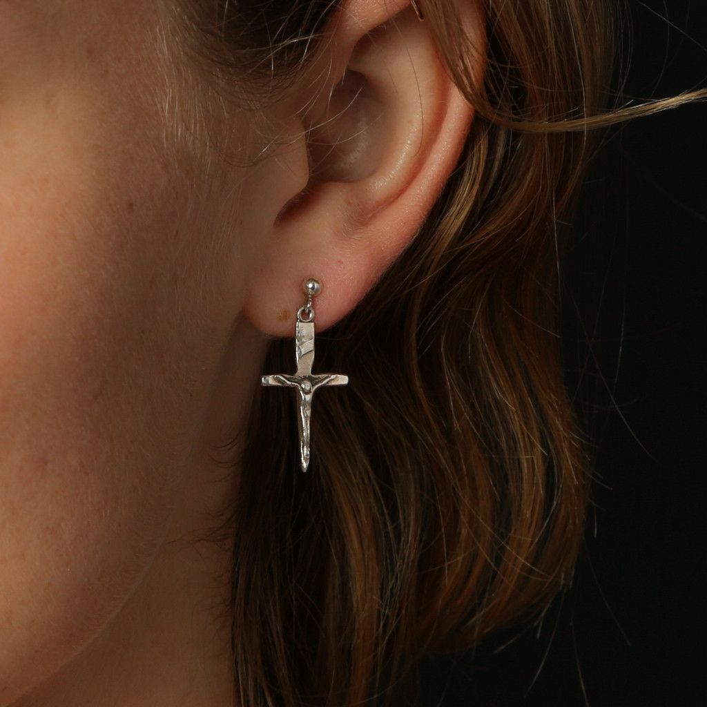Britt Bolton Crucifix Dagger Stud Earring Size ONE SIZE - 3 Thumbnail