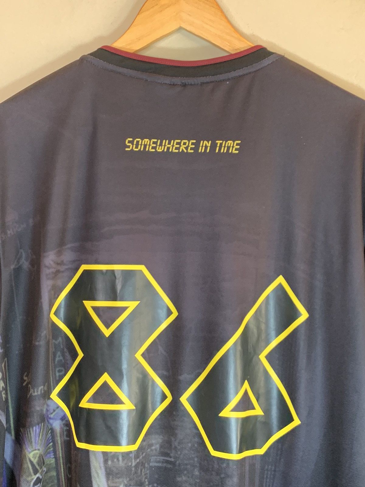 Band Tees × Iron Maiden *RARE* Iron Maiden FC Somewhere In Time Euro Soccer Jersey Size US XL / EU 56 / 4 - 5 Thumbnail