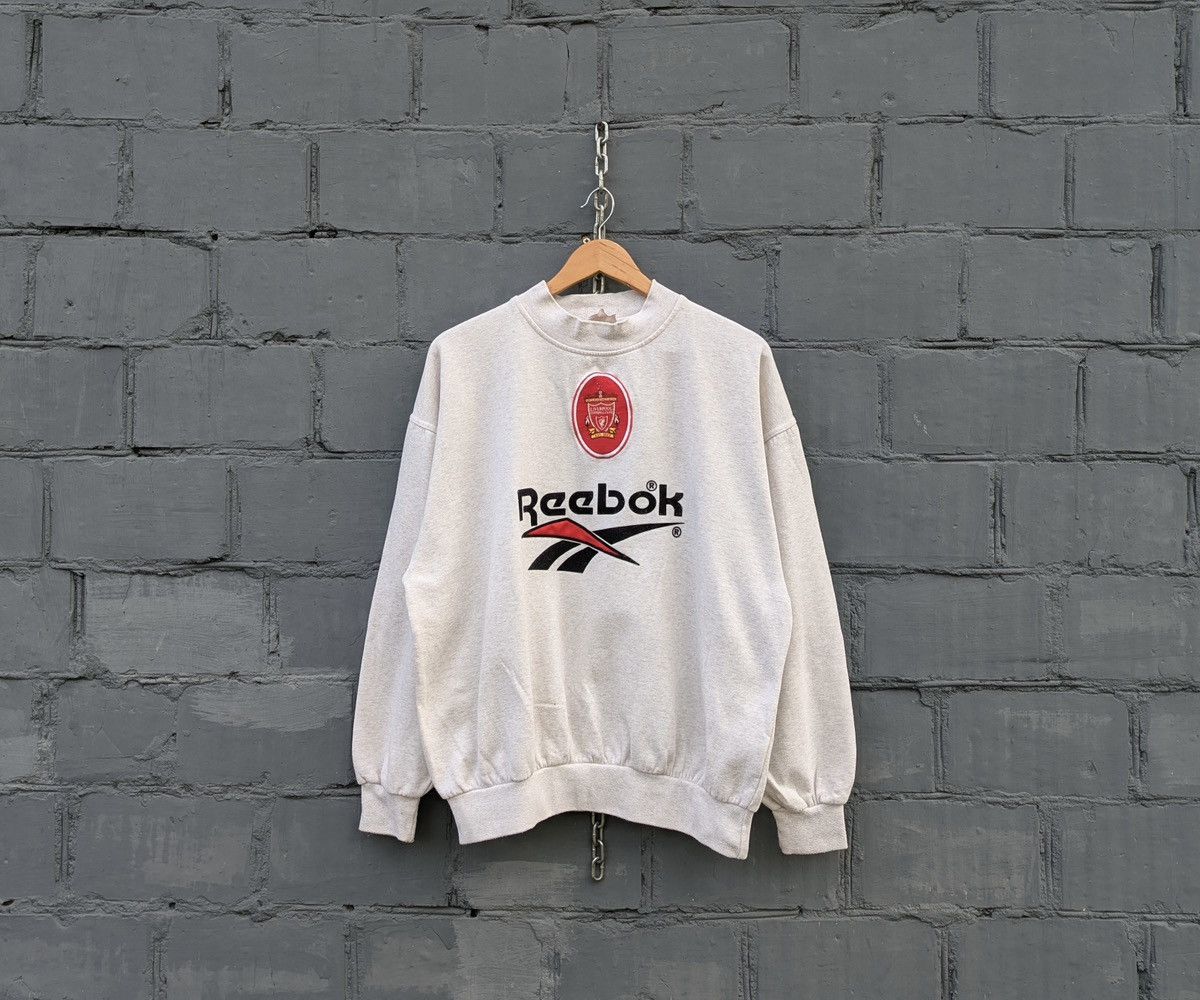 Reebok Reebok Liverpool Sweatshirt Vintage 90s Training Football Size US L / EU 52-54 / 3 - 1 Thumbnail