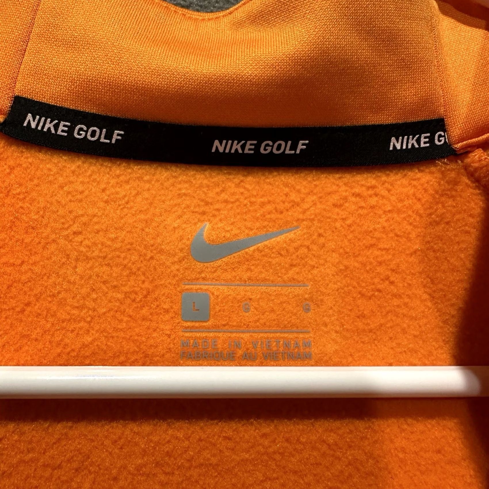 Nike Nike Golf Therma Quarter Zip Men L Orange Gray Pebble Beach Logo 854498 Size US L / EU 52-54 / 3 - 6 Thumbnail