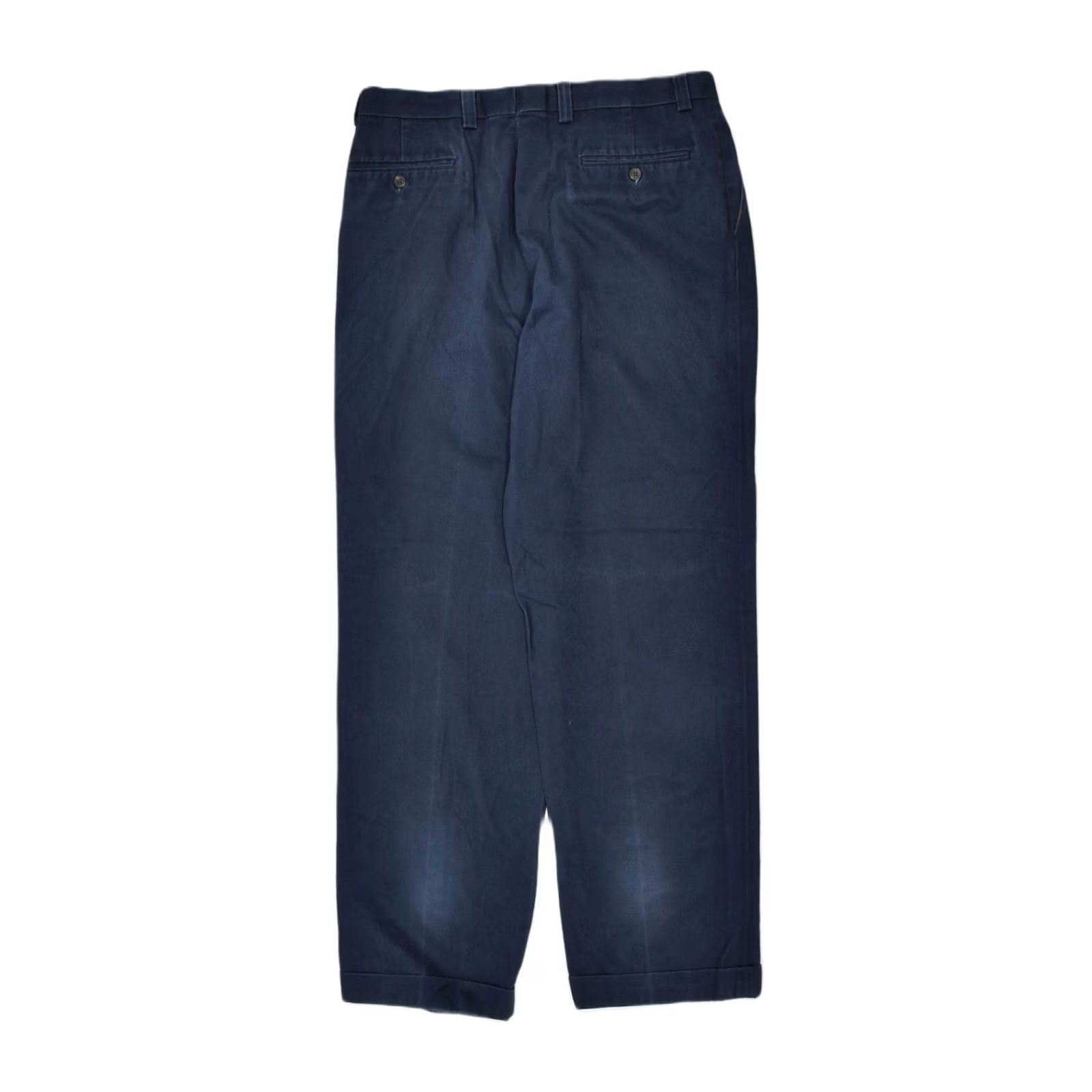 Ralph Lauren RALPH LAUREN Womens Slim Chino Trousers W34 L31 Blue Cotton Size 24" / US 00 / IT 34 - 2 Thumbnail