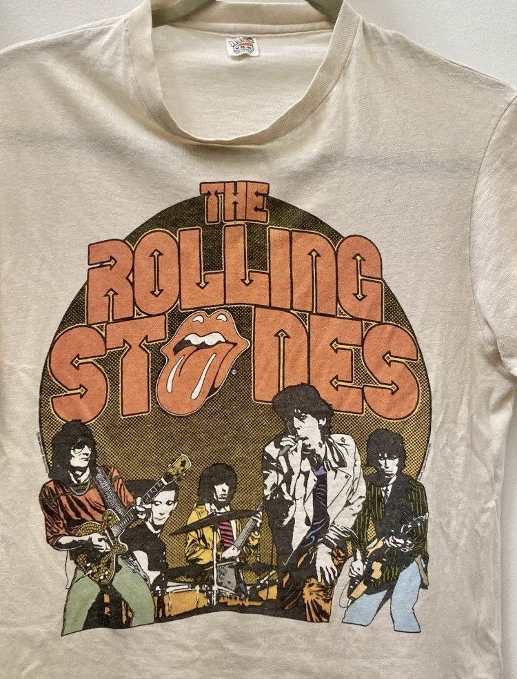 The Rolling Stones RARE VINTAGE THE ROLLING STONES 80s TSHIRT MADE USA Size US M / EU 48-50 / 2 - 4 Thumbnail