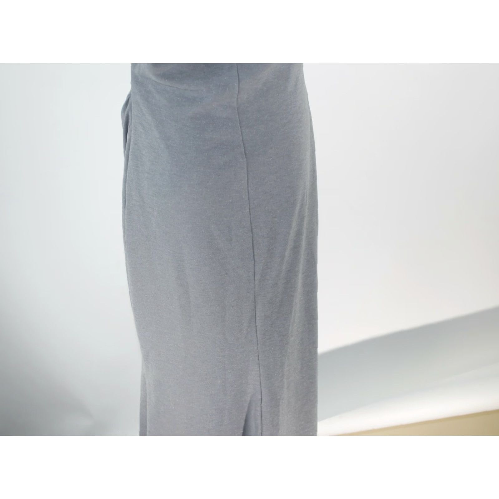 Vintage Fazadess Womens One Shoulder Ruched Maxi Dress Gray Large L NWT Party Dress Evening Size Dress Maxi Night Size L / US 10 / IT 46 - 6 Thumbnail