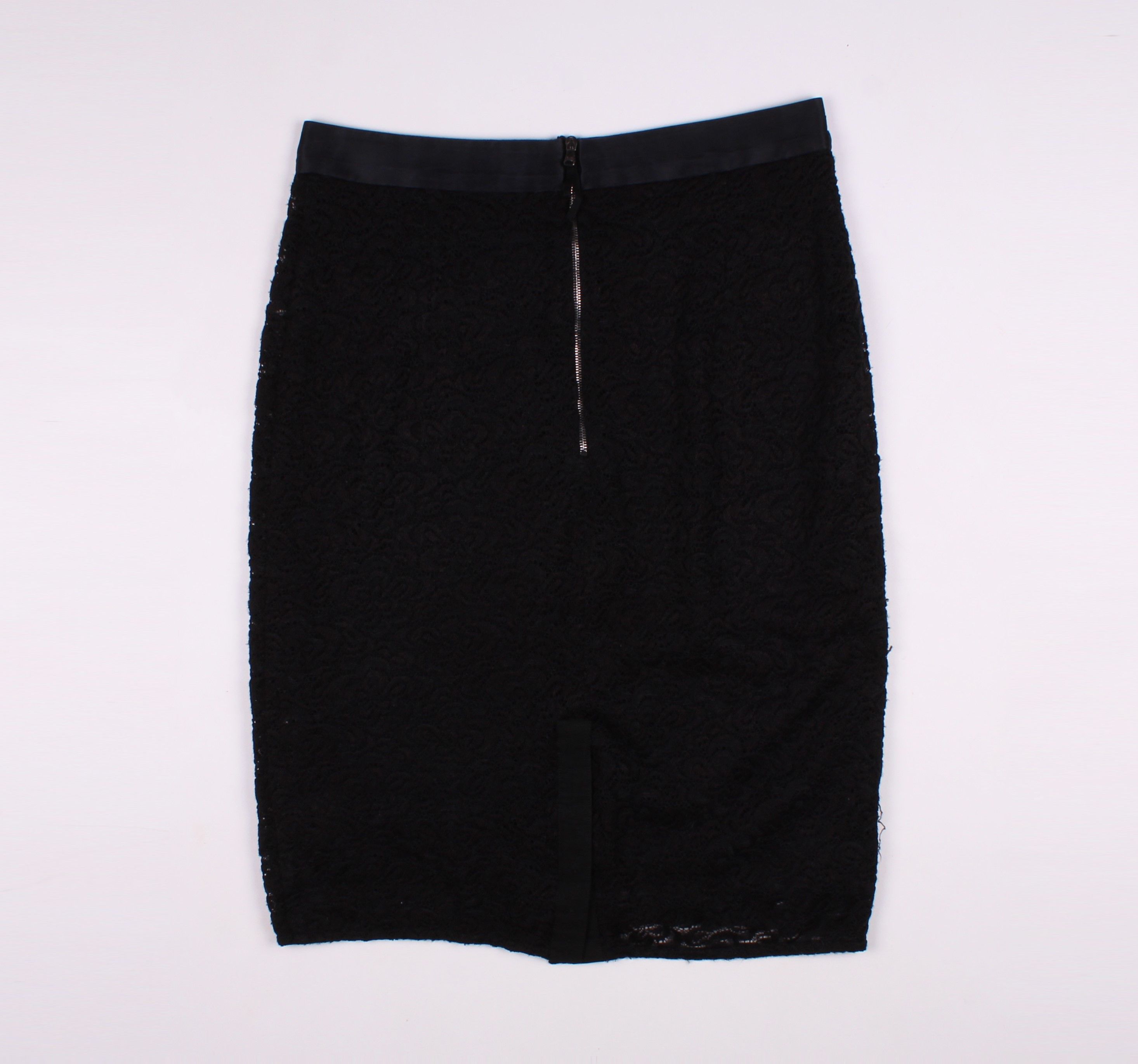Dolce & Gabbana Dolce & Gabbana Guipure Black Pencil Skirt Size 30" / US 8 / IT 44 - 9 Thumbnail