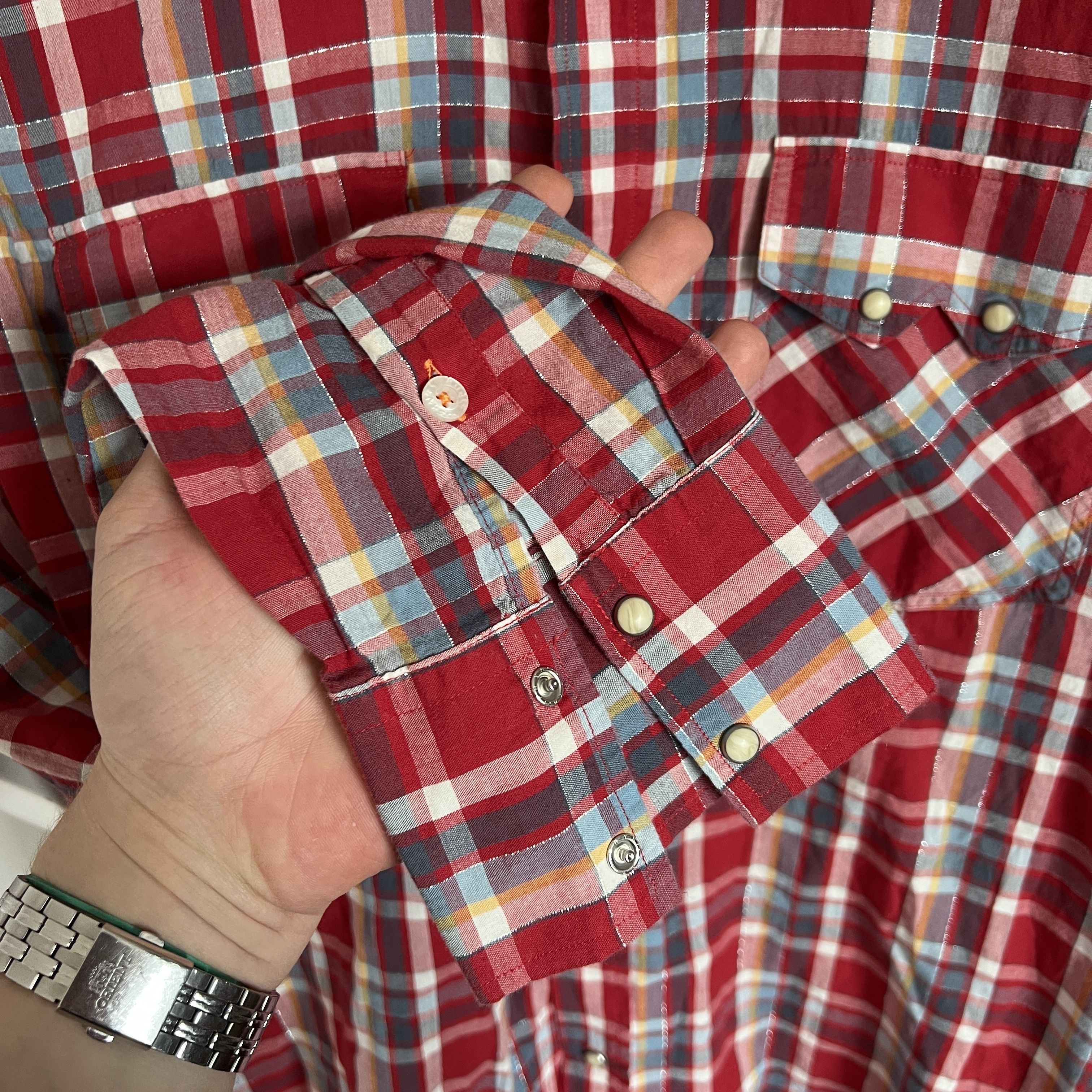 Nudie Jeans Men's NUDIE JEANS Western Cotton Japan Style Check Shirt Size US XL / EU 56 / 4 - 6 Thumbnail