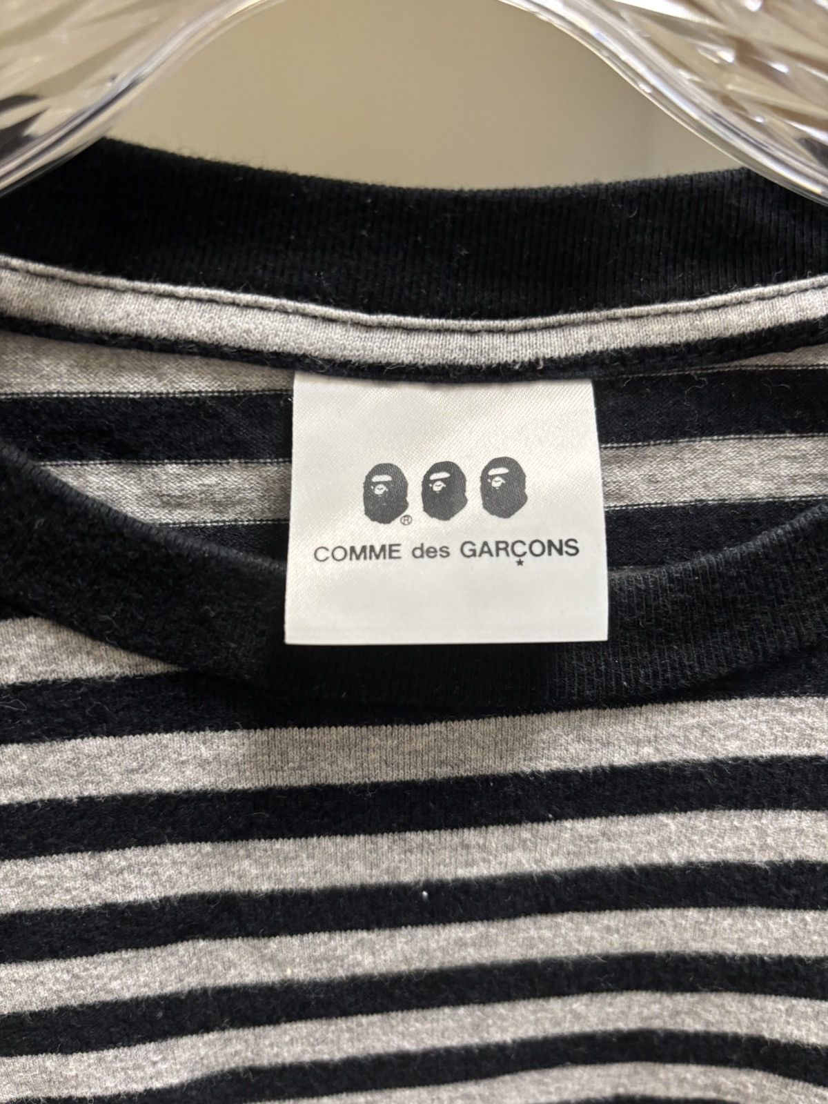 Bape × Comme des Garcons Bape X CDG Long Sleeve T Shirt Size US XL / EU 56 / 4 - 4 Thumbnail