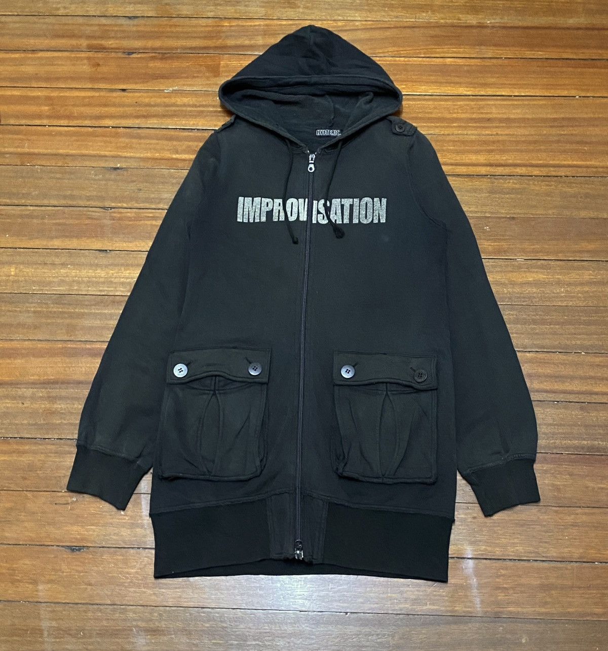 Hysteric Glamour Very Rare Vintage Hysteric Glamour Tactical Hoodie 1990s Size US M / EU 48-50 / 2 - 1 Thumbnail