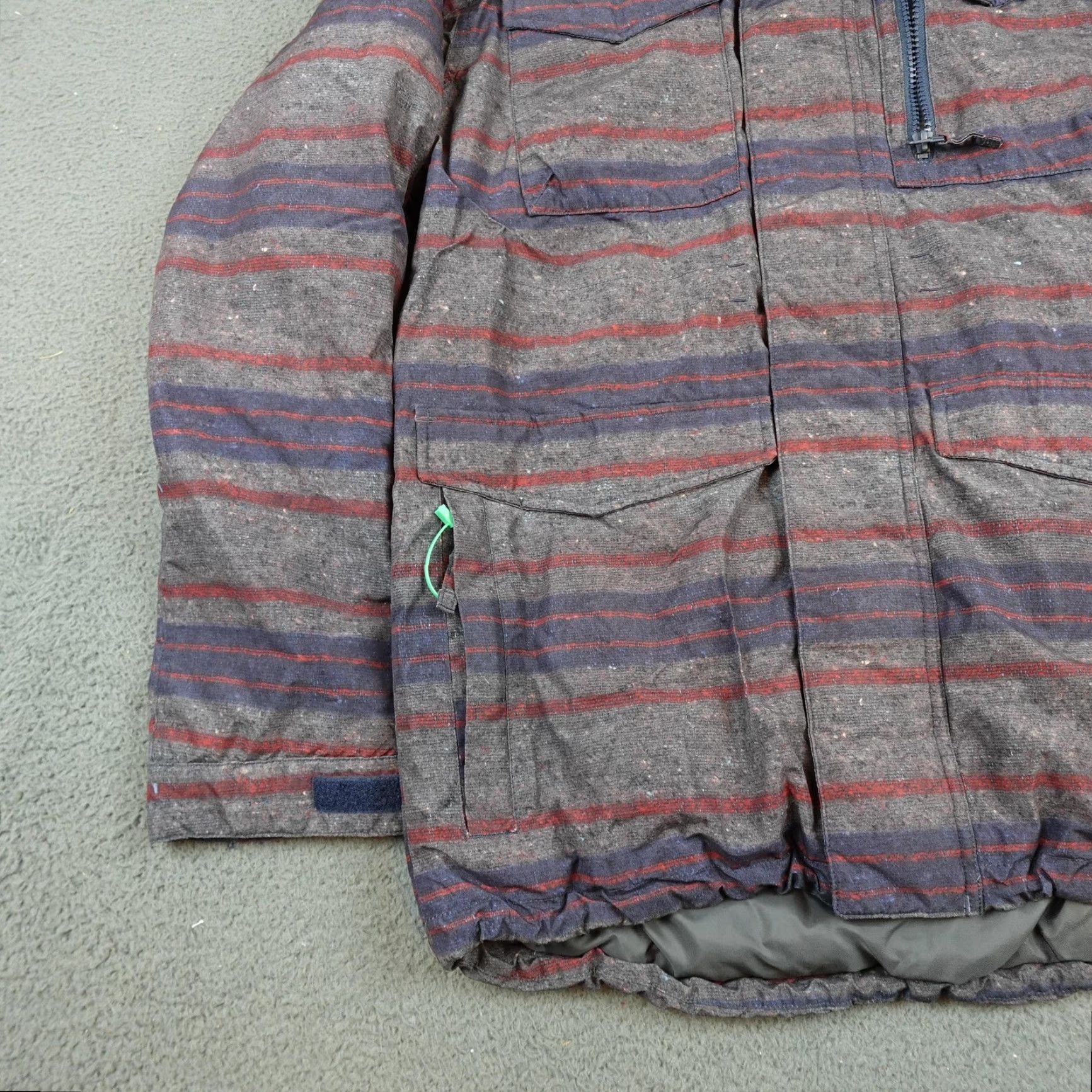 Burton Burton Covert Living Lining Jacket Mens Small Gray Hooded Ski Snowboard Size US S / EU 44-46 / 1 - 3 Thumbnail