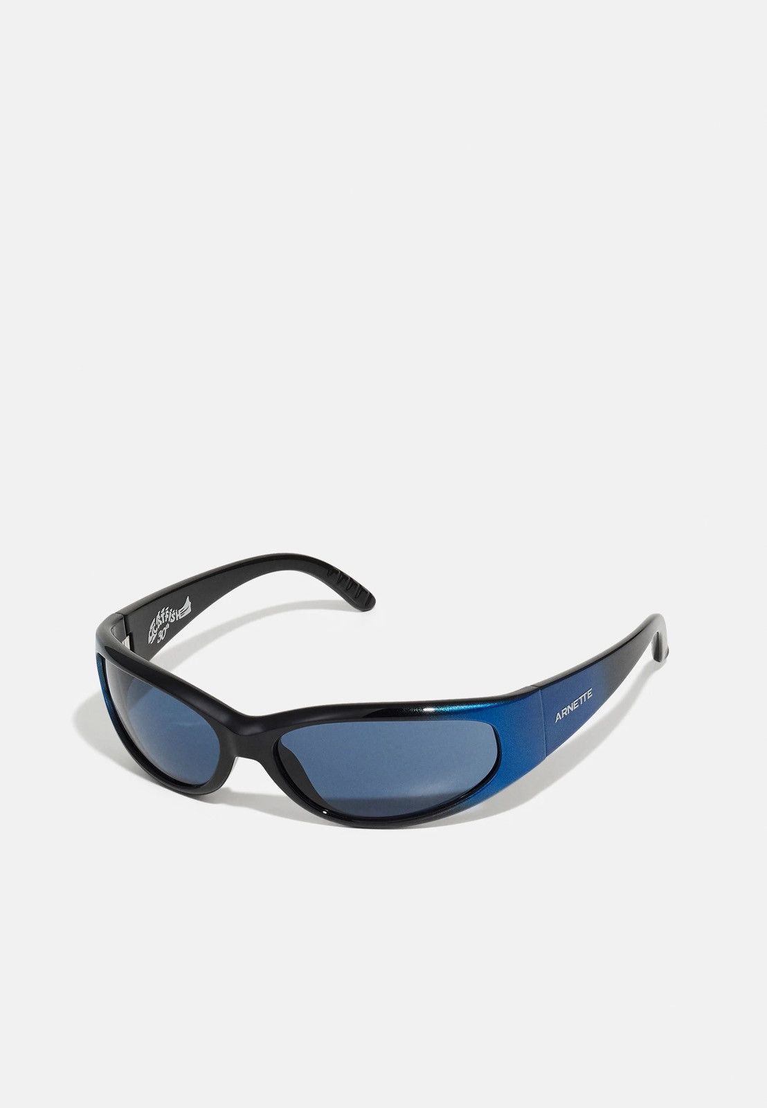Pre-owned Arnette Catfish 4302-2818/80 Ombre Black Blue Sunglasses