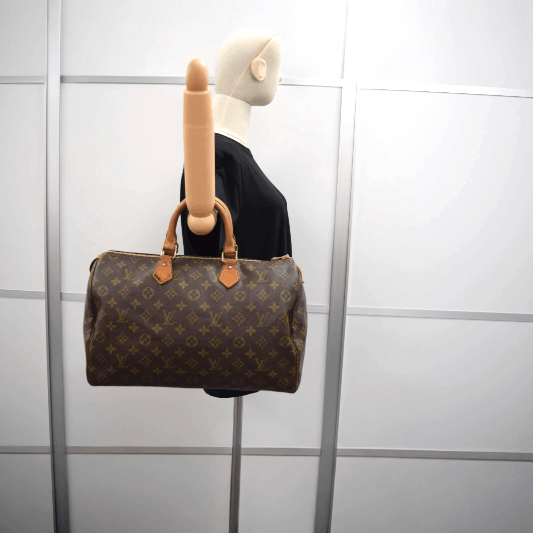 Louis Vuitton Auth Louis Vuitton Speedy 35 Handbag Monogram Canvas M41524 Size ONE SIZE - 1 Thumbnail