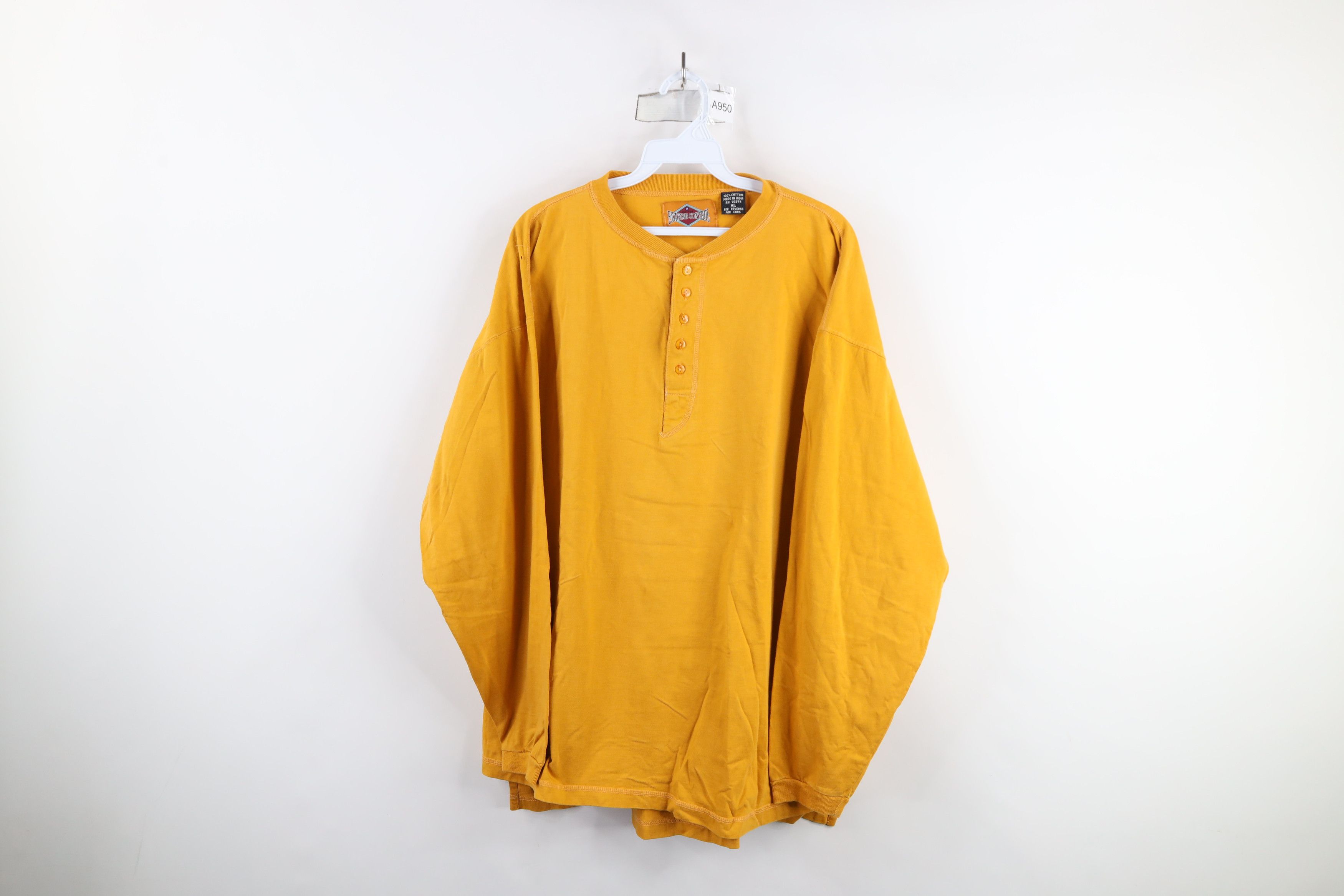 Vintage Vintage 90s Streetwear Dye Long Sleeve Henley T-Shirt Size US XL / EU 56 / 4 - 1 Thumbnail