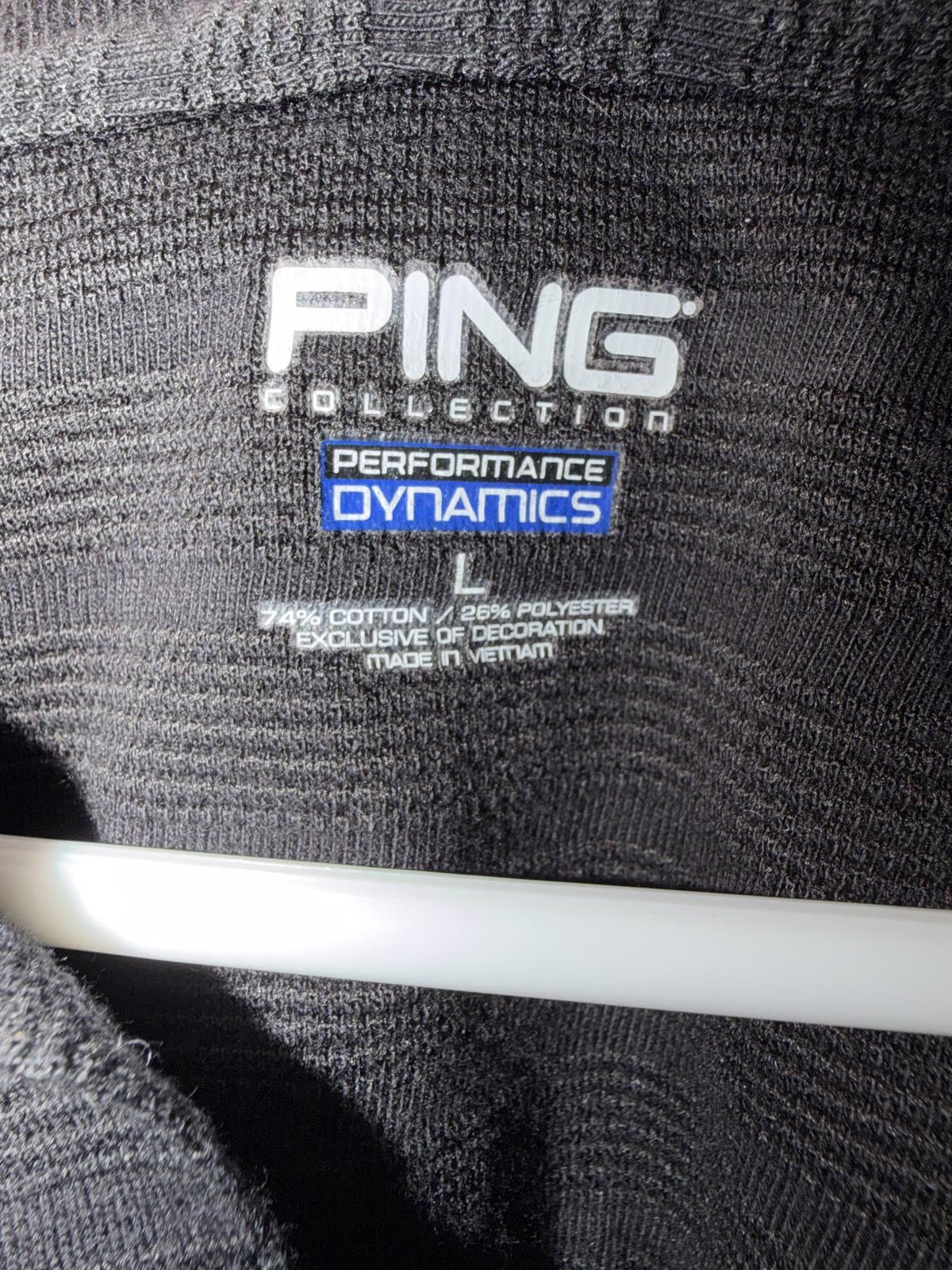 PING PING Performance Dynamics Black Polo Shirt Large Size US L / EU 52-54 / 3 - 2 Thumbnail