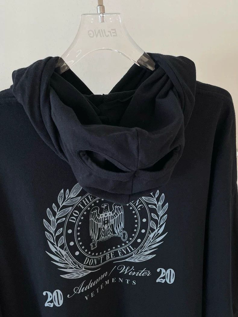 Vetements Vetements Showpiece Anti-War Embroidered Letter Hoodie Size US XS / EU 42 / 0 - 6 Thumbnail