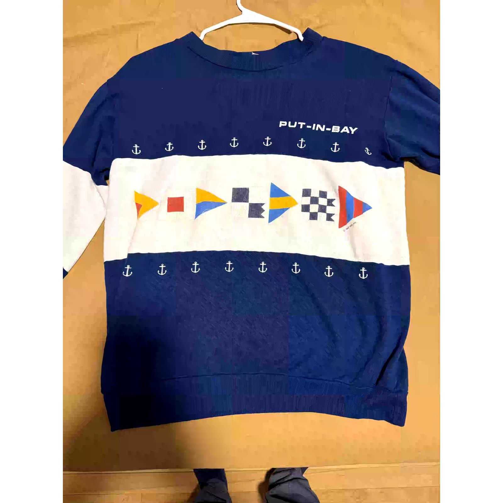 Vintage Vintage Yacht-wear Blue Sweatshirt "Put-in-bay" Medium Size US M / EU 48-50 / 2 - 3 Thumbnail