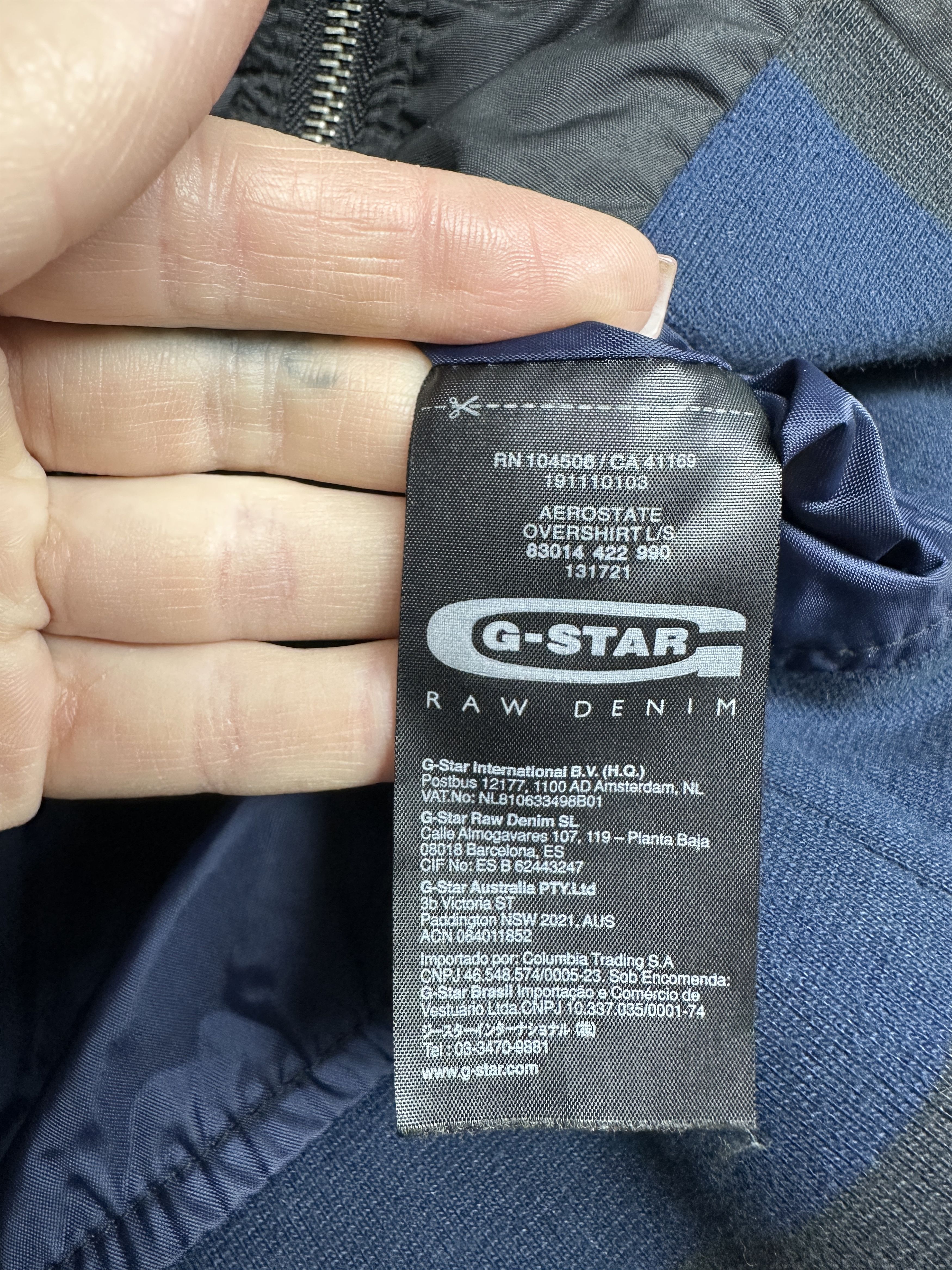 G-Star G Star Raw Mens Aerostate Overshirt Biker Jacket Y2K Size US L / EU 52-54 / 3 - 4 Thumbnail