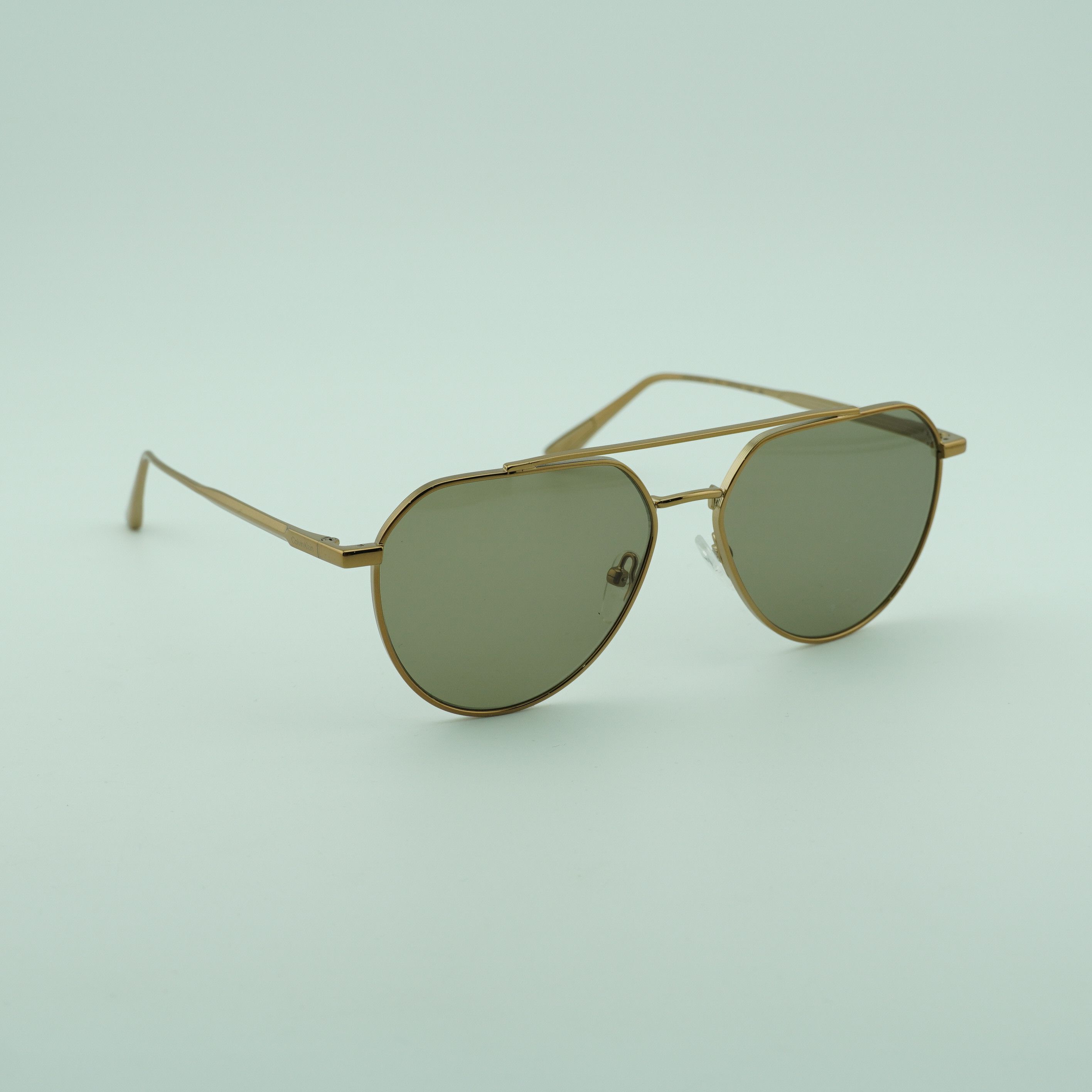 Calvin Klein Calvin Klein CK24100S N 771 Men Sunglasses Gold Aviator Fram Size ONE SIZE - 1 Thumbnail
