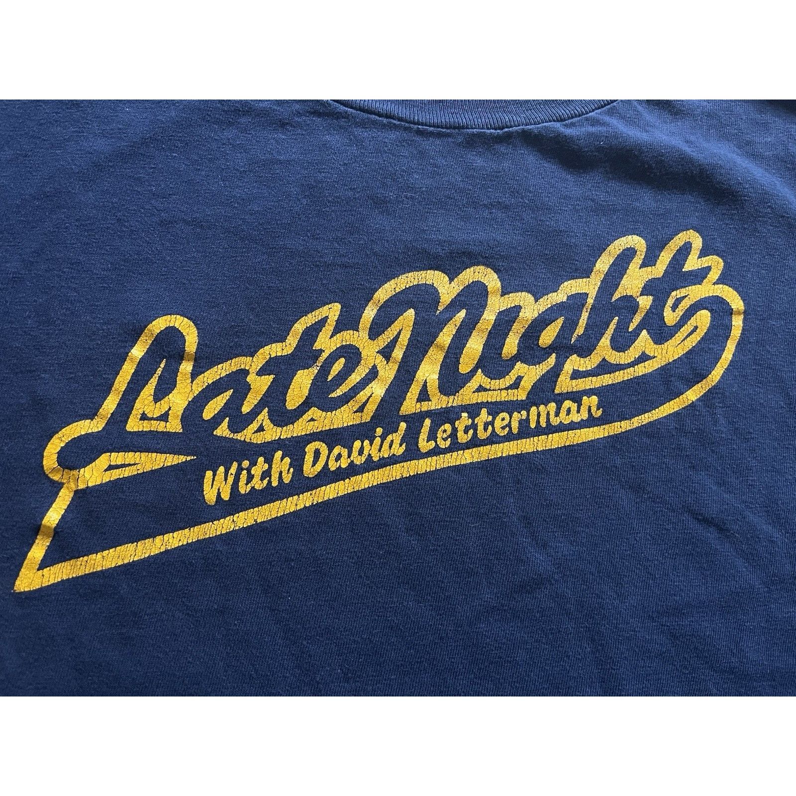 Champion Vintage Late Show with David Letterman T Shirt Promo Navy XL Size US XL / EU 56 / 4 - 6 Thumbnail