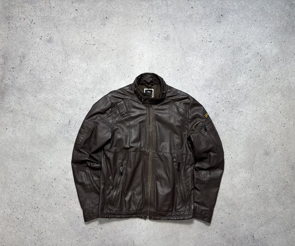 Insulated Jackets G Star Mfd Leather Jacket G-Star RAW Black 