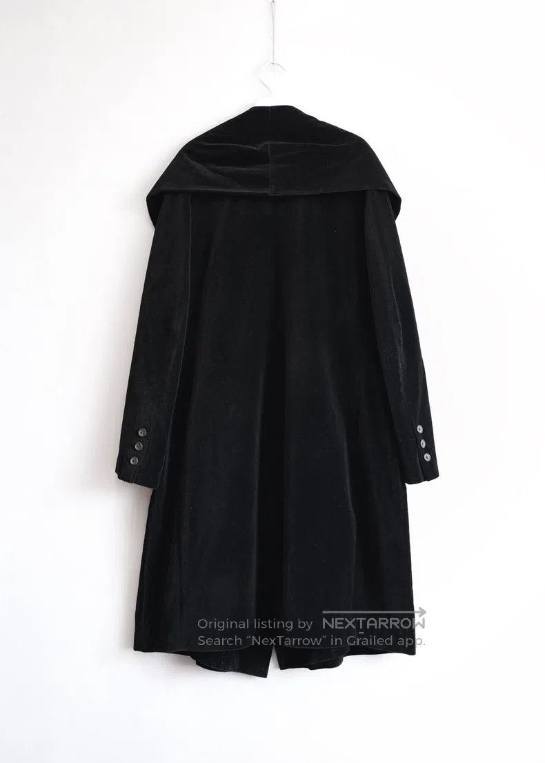 Yohji Yamamoto Yohji Yamamoto Snap Velvet Hooded Coat Size US L / EU 52-54 / 3 - 5 Thumbnail