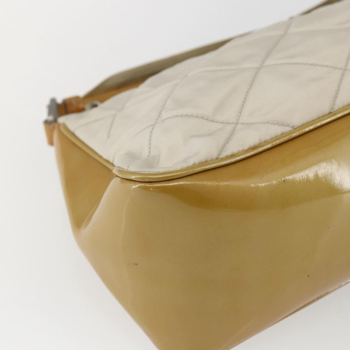 Prada PRADA Shoulder Bag Nylon Yellow Silver Auth 169507 - Jerrill Size ONE SIZE - 11 Thumbnail